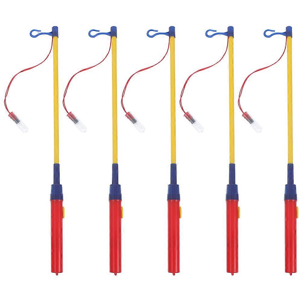 Lantern Stick 5Pcs Paper Holder Compact Design For Kids Birthday Party Reusable LED Light Convenient Storage