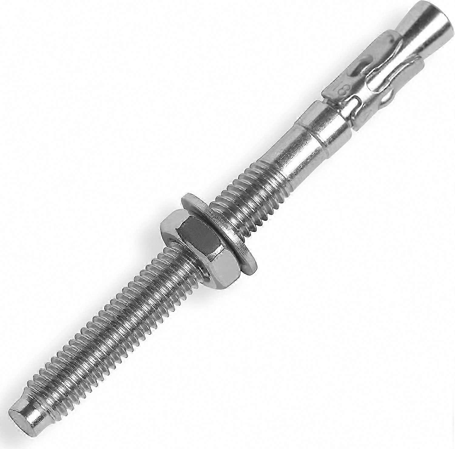 Stainless Steel A2 AISI 304 M6 6mm x 60mm Wedge Anchors for Concrete - 10 Pieces