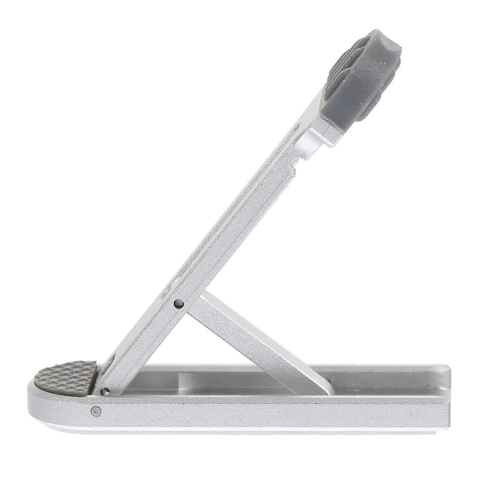 Durable Silver Phone Holder for Use Aluminum Alloy and Silicone Support Stand 1PC