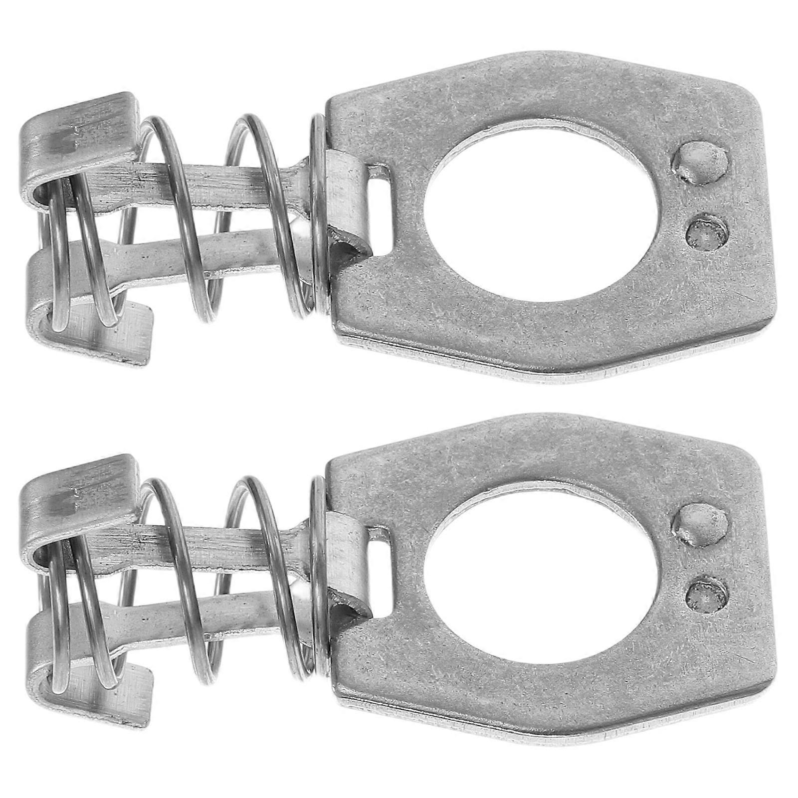 RV Water Heater Door Latch Replacement 2Pcs For Camper Water Heater Accessories Silver Color Made Of Stainless Steel