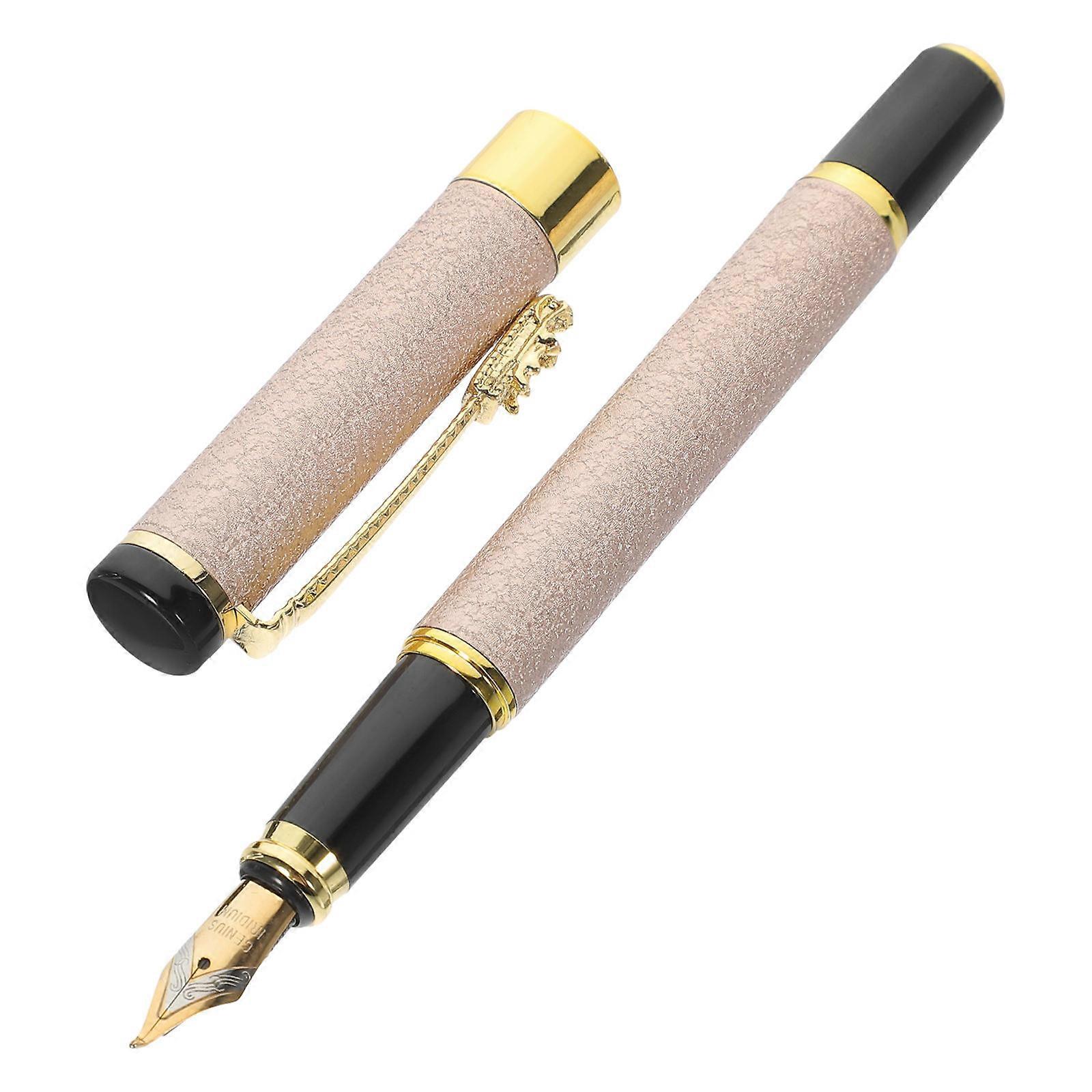 Portable Fountain Pen with Smooth Writing for Calligraphy & Office Use – Metal Design, Ideal for Students & Professionals