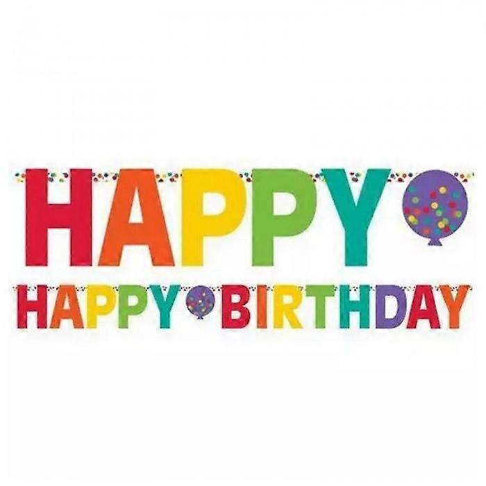 Amscan Paper Balloons Happy Birthday Banner