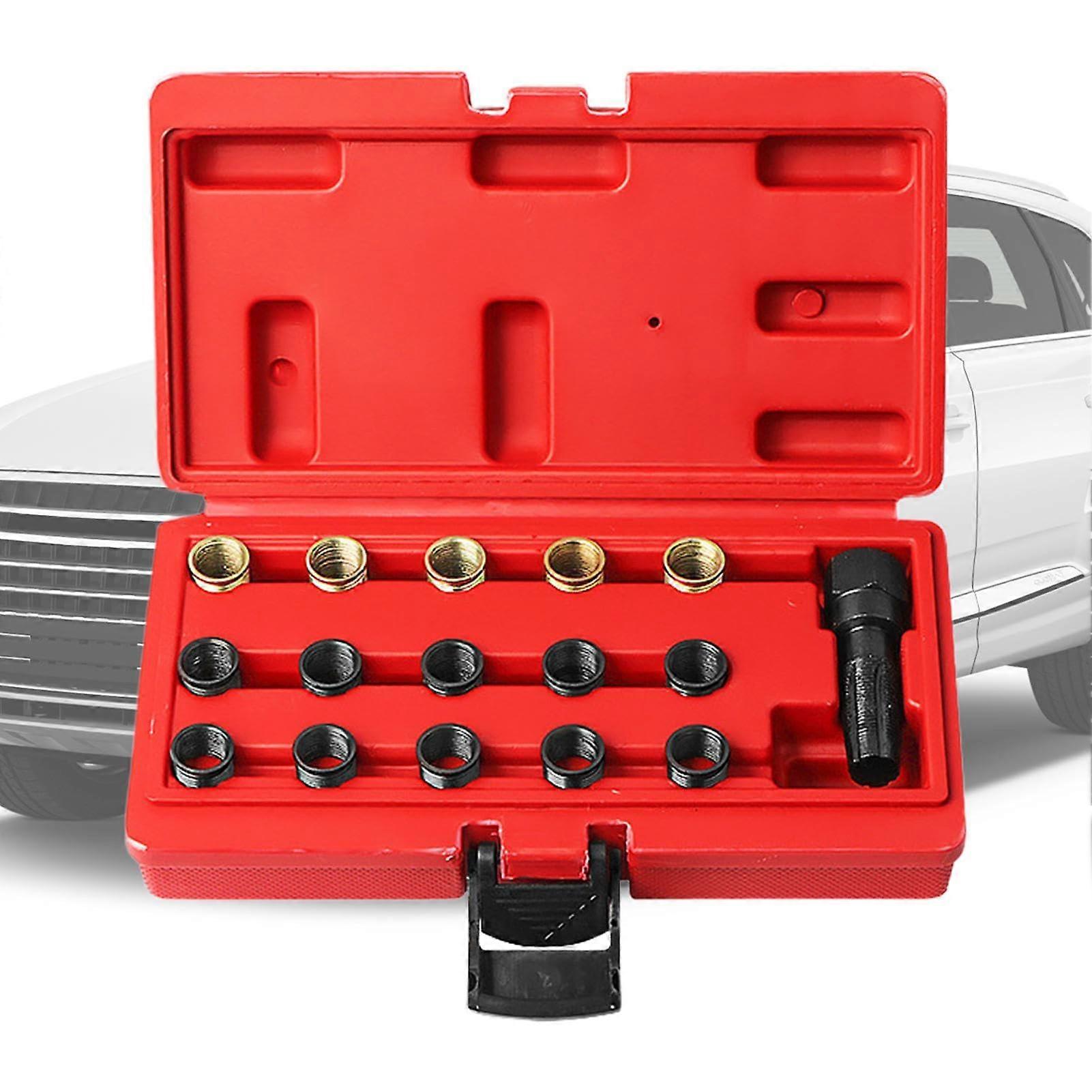 Spark plug thread tap set, thread cutting tool,  kit for small cars, RVs