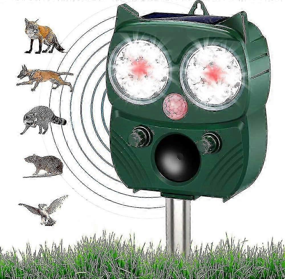 Outdoor Cat Repellent, Ultrasonic Cat Repellent, Dog Repeller, Solar Charged, Usb Charging Prevent D