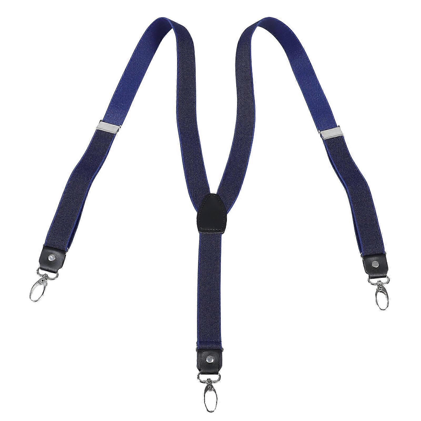 Adjustable Suspenders For Men With Y-Back Design And Durable Metal Hooks For Formal Occasions Color 1Pack