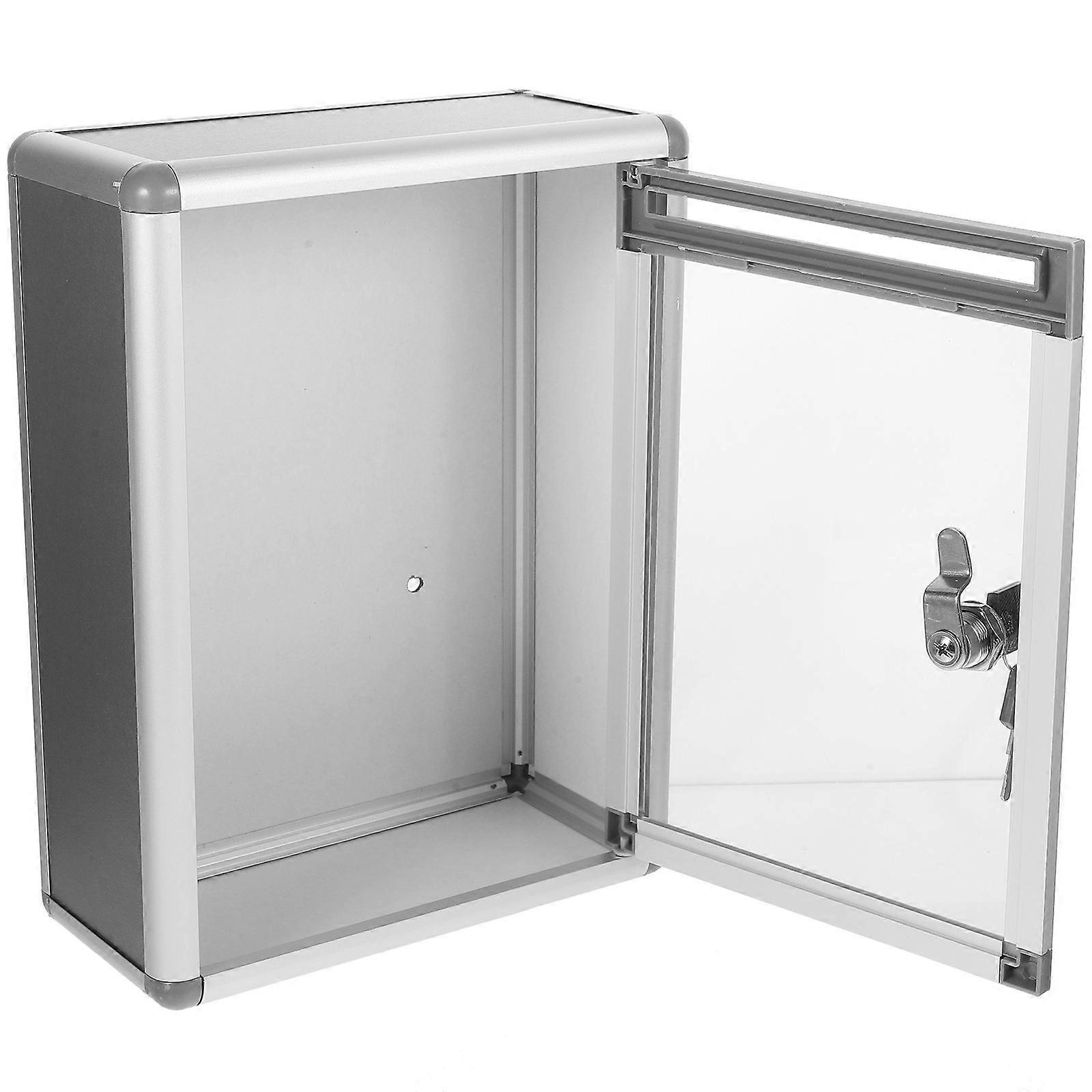 Office Mail Box Suggestion Collection Box Confidential Information Protection Transparent 28.50X21.50X10.50CM 1Pack
