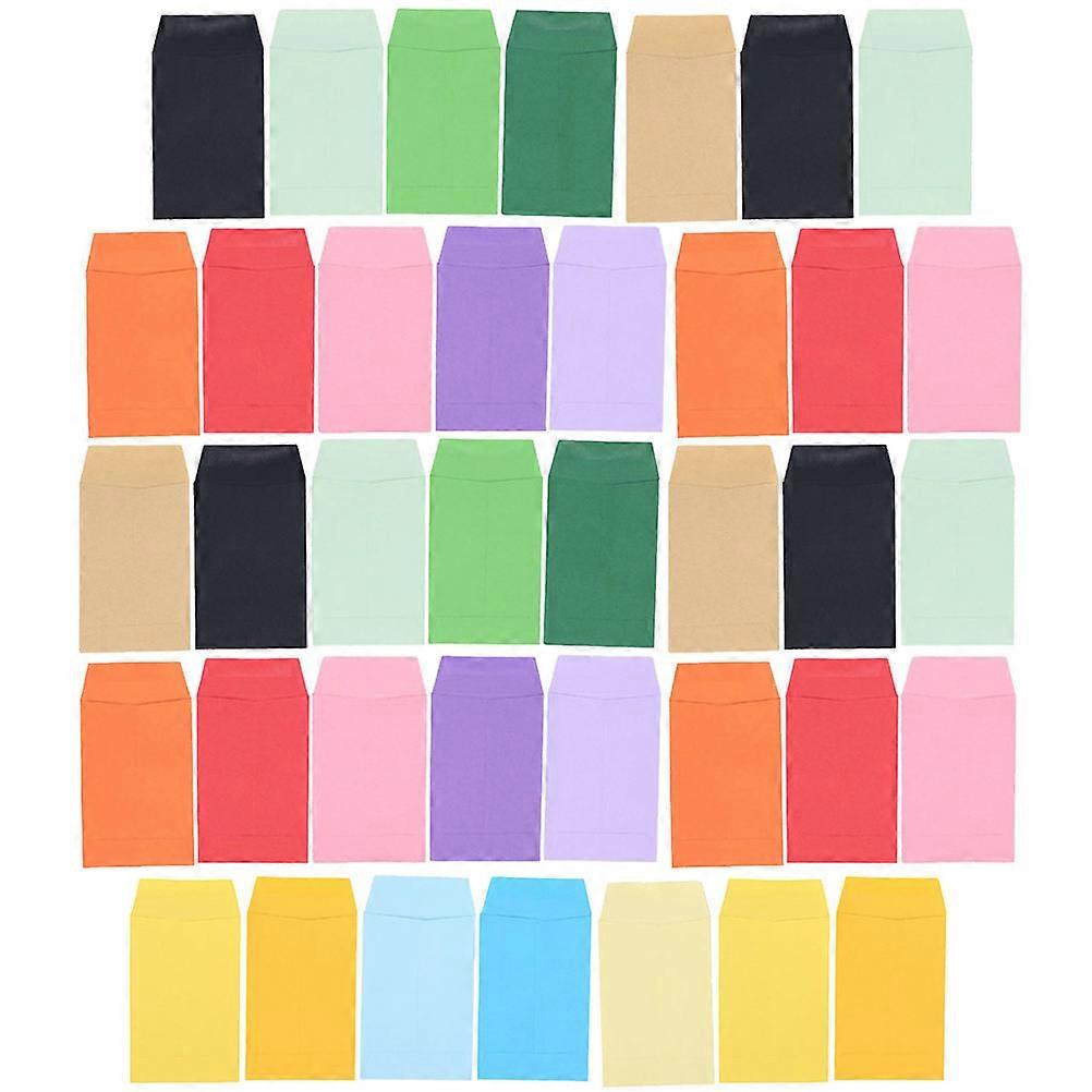 Colorful Small Envelopes Pack of 80 for Money, Coins, Keys, Trinkets, Decorative Use, Moisture Resistant Paper Envelopes for Cash Stuffing, Savings,