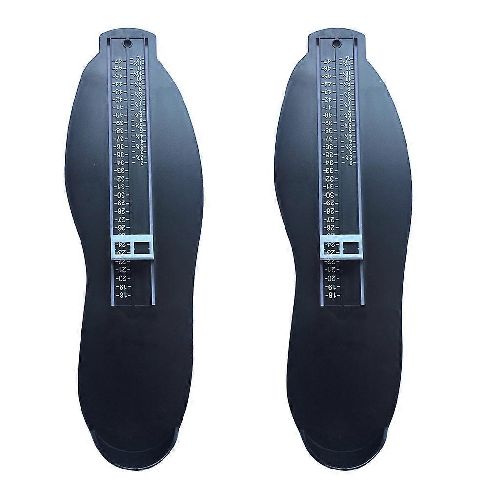 Black Plastic Foot Measuring Device for Accurate Shoe Size Measurement 2pcs