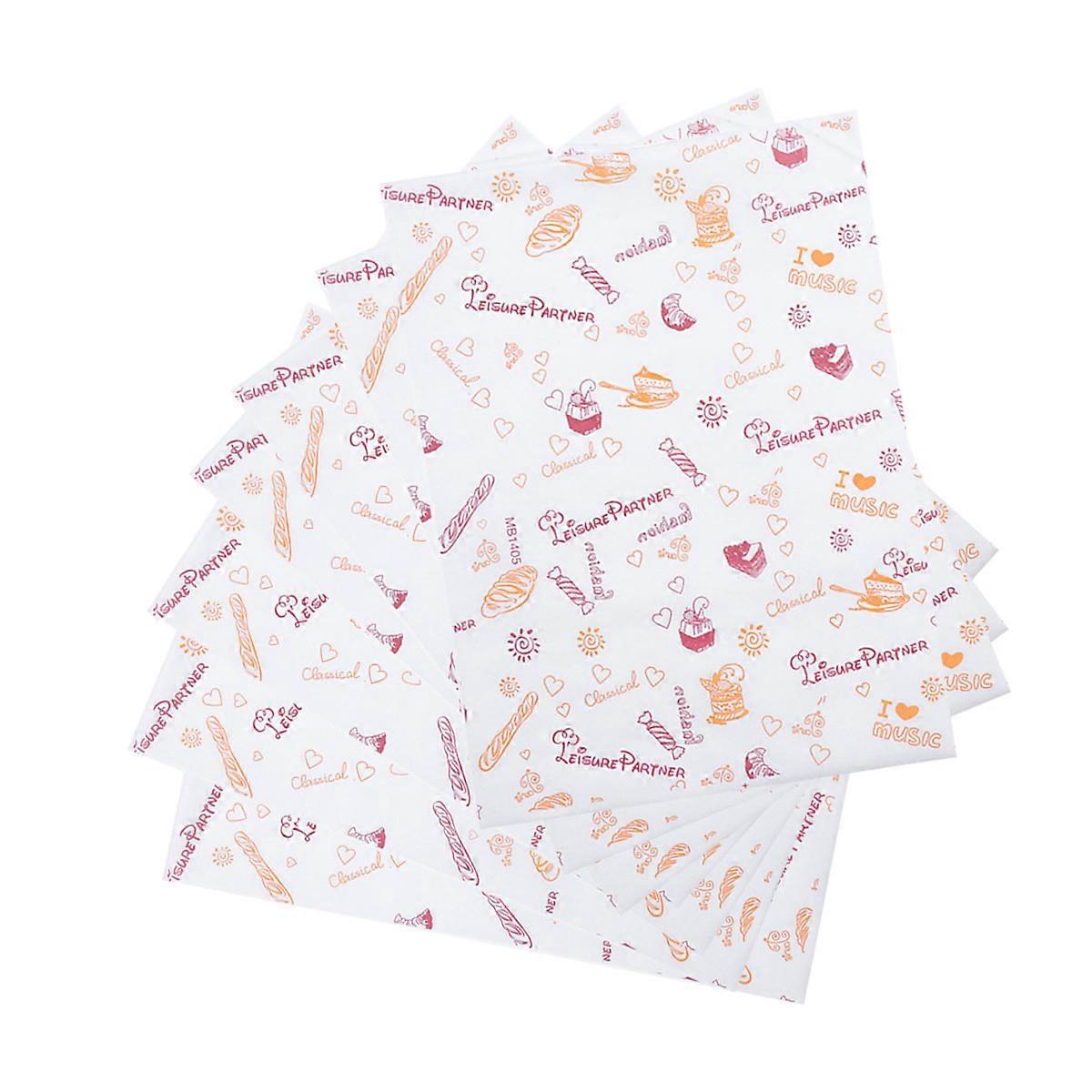 Oil Absorbing Baking Paper Sheets For Kitchen Use 100Set Multi Functionality Ideal For Parties Weddings