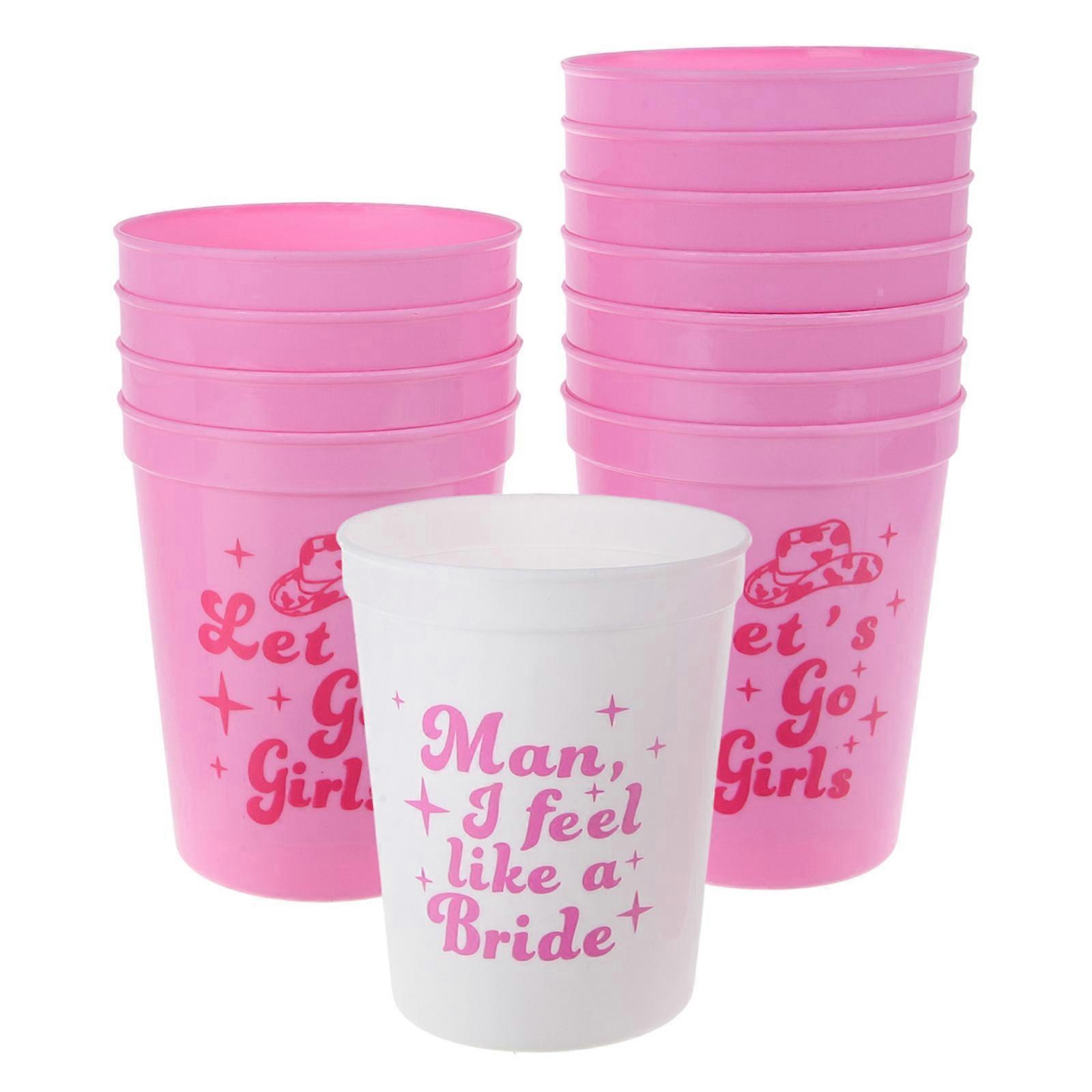 Bachelorette Party Cup 12Pcs Assorted Color Plastic Cups For Banquet Safe And Reliable Use