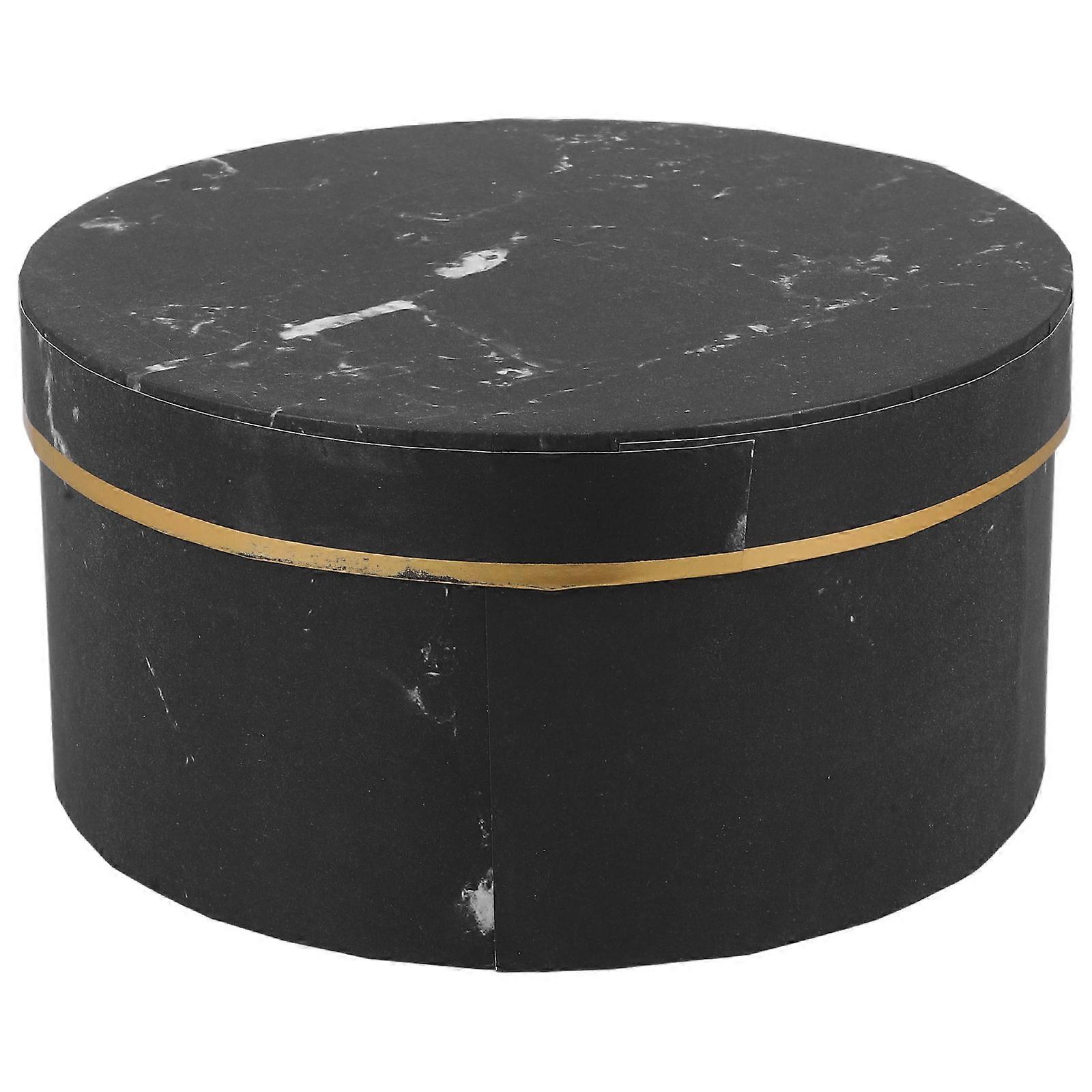 a polished product description for your **Lidded Flower Packing Box with Marbled Design**:
### **Lidded Flower Packing Box – Small Size | Elegant