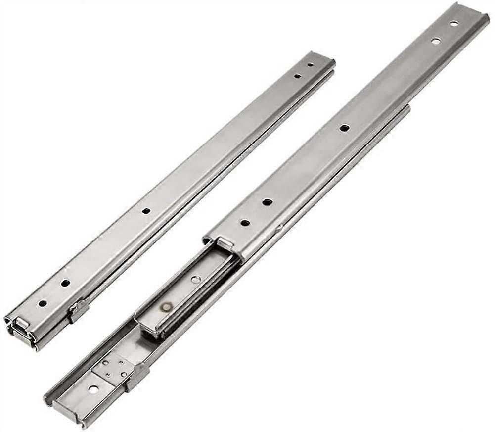 1 pair of drawer slides 820', full extension, ball bearing, stainless steel, 30 kg load (350mm)