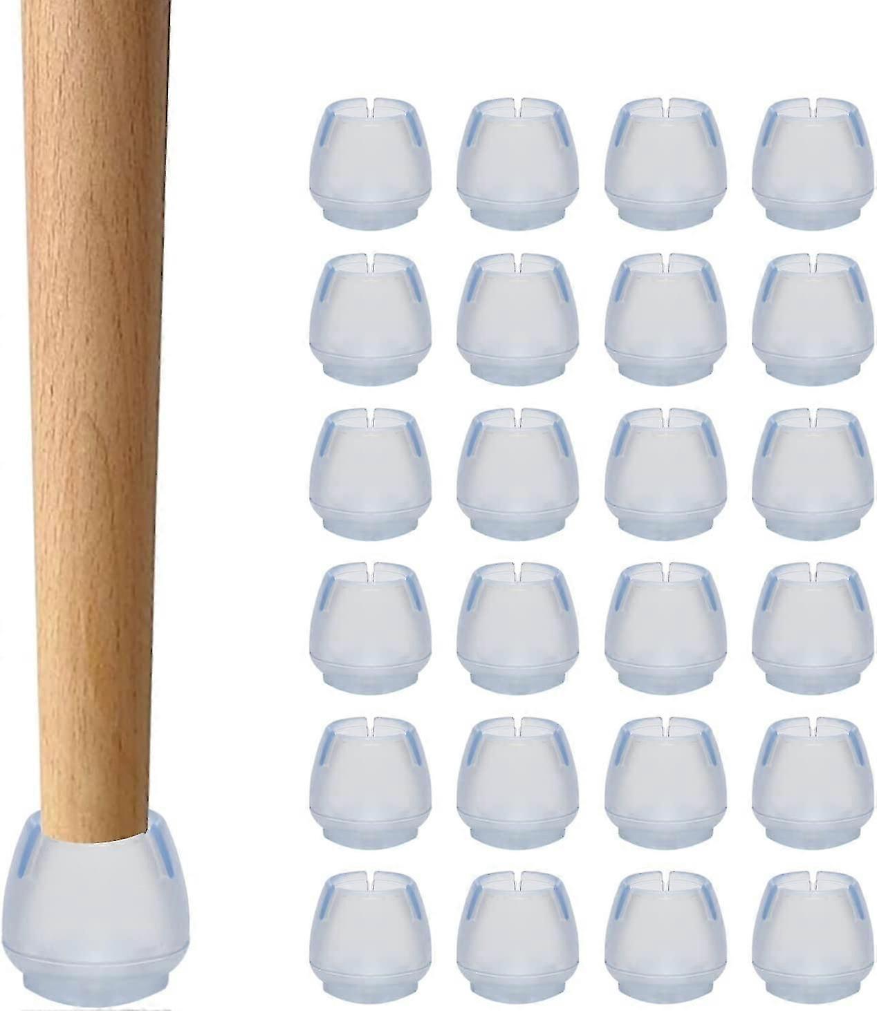 24Pcs Chair End Cap, Chair Leg Protector, Chair Leg Cap, Round Chair Leg Cap, Prevent Scratch Noise, for Tables, Chairs, Sofas and Other Furniture17-2