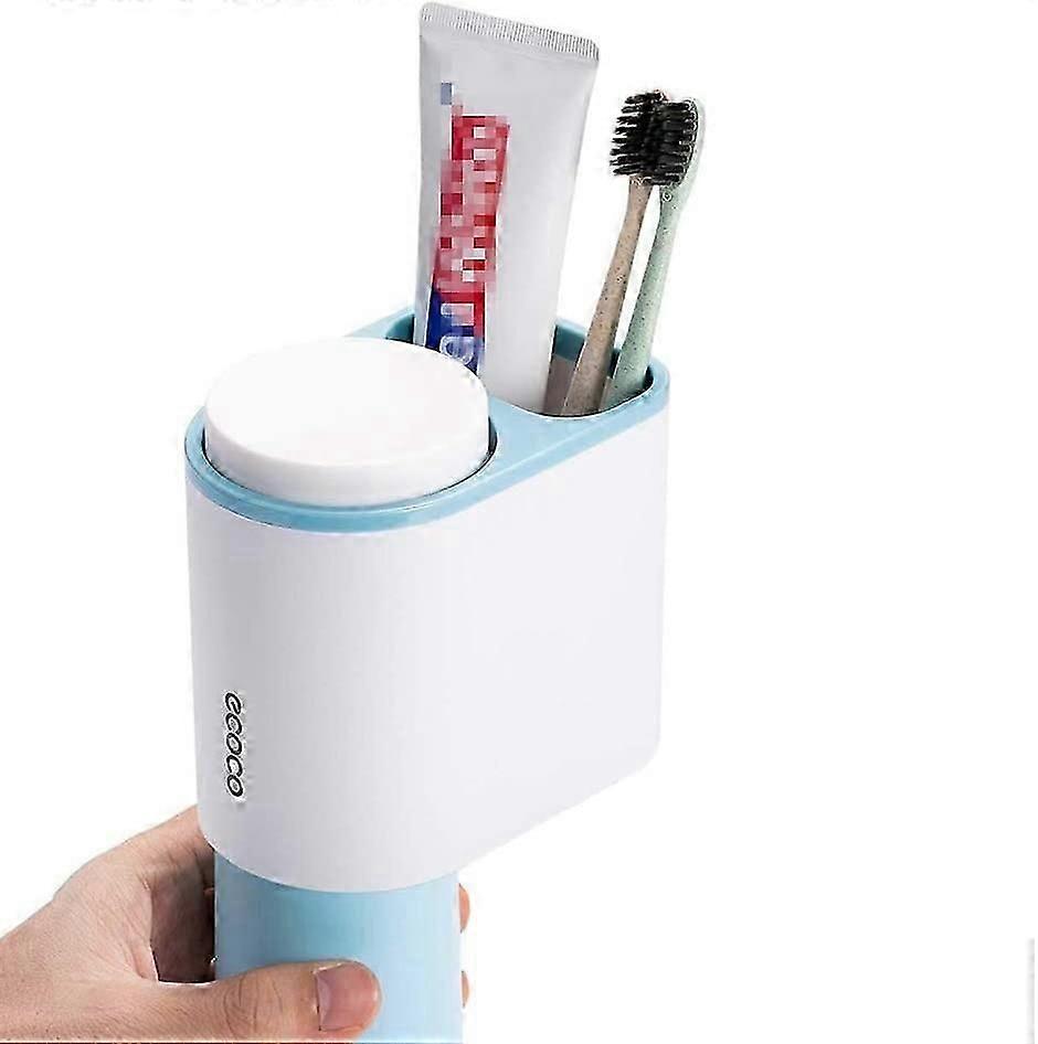 Ecoco Wall Mounted Toothbrush Holder With 2 Cups For Couple