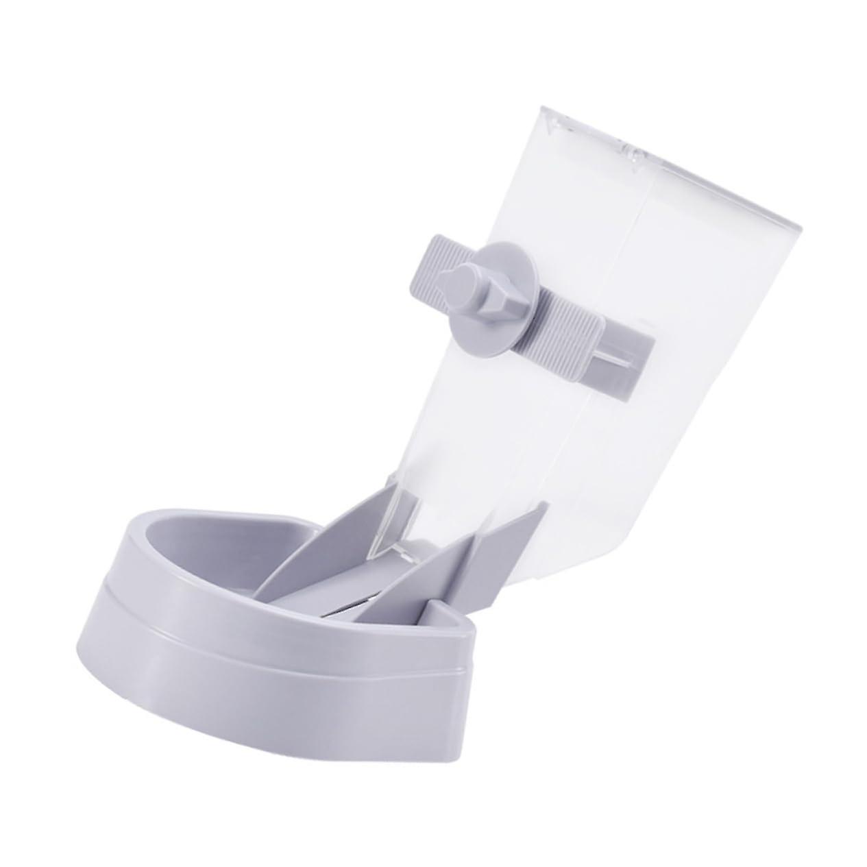 Hanging Dog Bowl with Anti-Tip Design Large Capacity Pet Feeder for Small Dogs and Cats in Grey Eco-Friendly Material