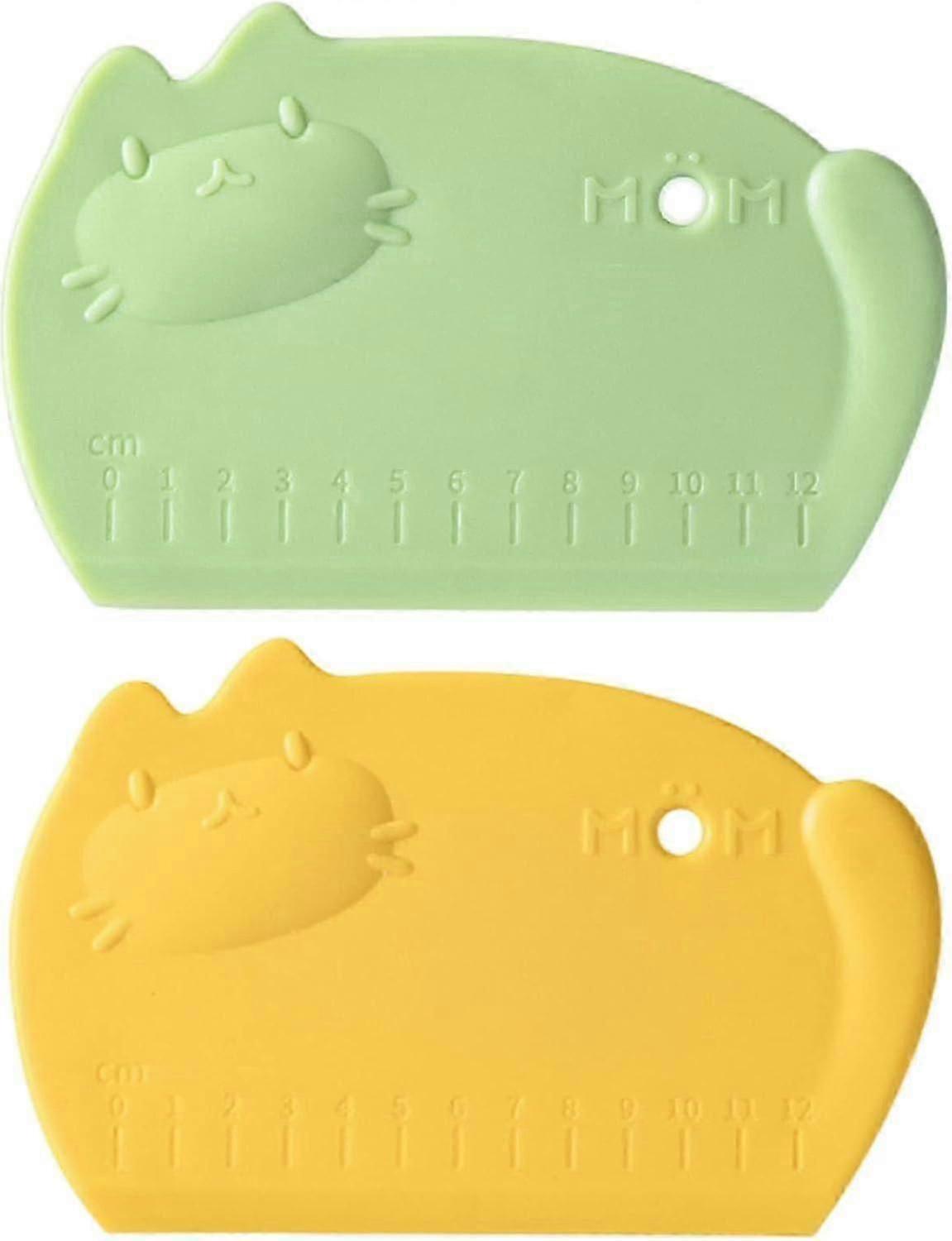 Food-Grade Silicone Dough Scraper with Scale for Baking and Cake Decorating