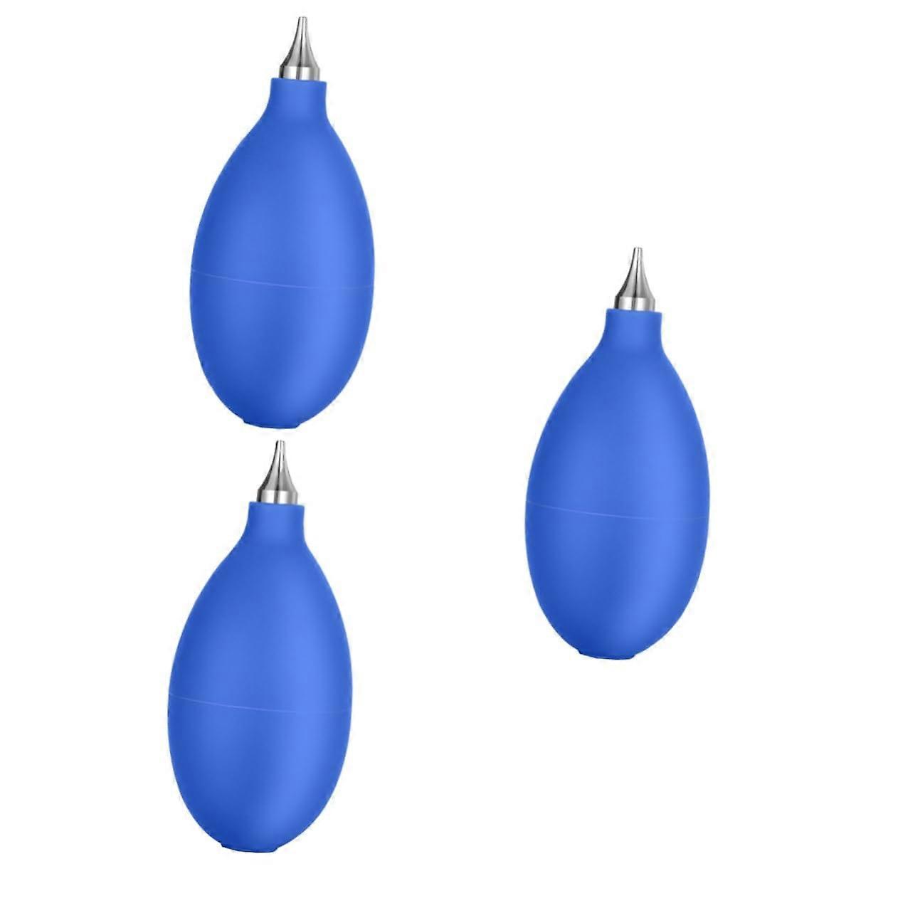 3-Piece Cleaning Set Air Blower for Computer, Camera, and Eyelash Extension - Rubber Dust Blower Cleaner, Compressed Air Tool