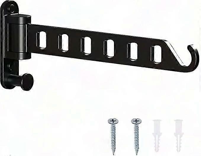 Foldable Wall Mounted Clothes Rack - 180 Rotating Space-Saving Laundry Drying Rack for Bathroom & Indoor Use
