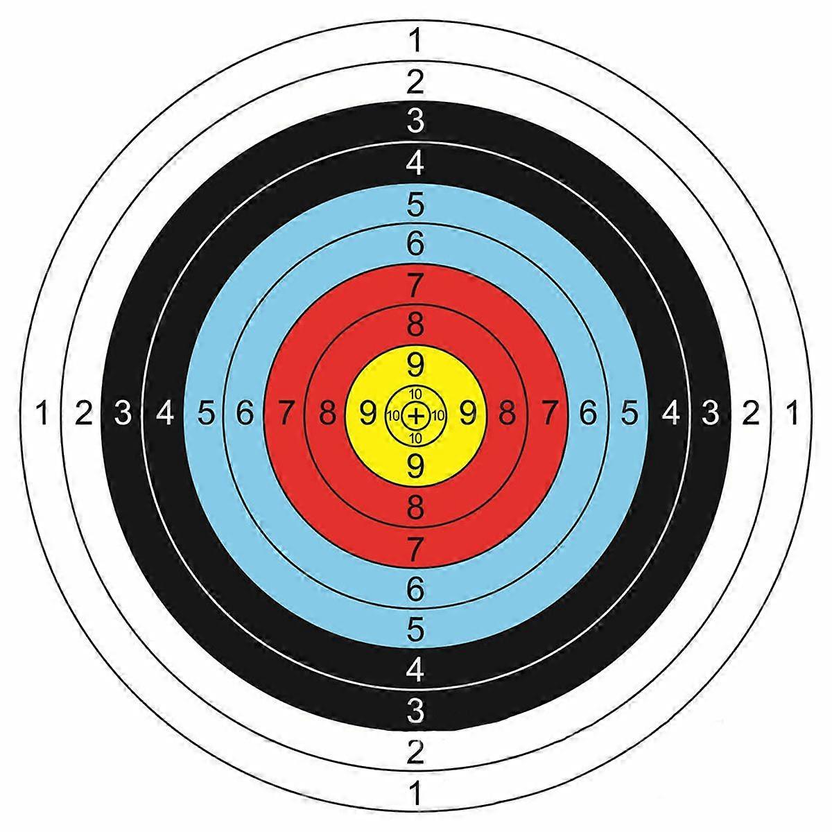 30pcs 40 * 40 cm Bogenschießen Schießen Papier Ziel Bogen Jagd Bogenschießen Kit Standard Vollring Single Spot Schießen Trainingspapier