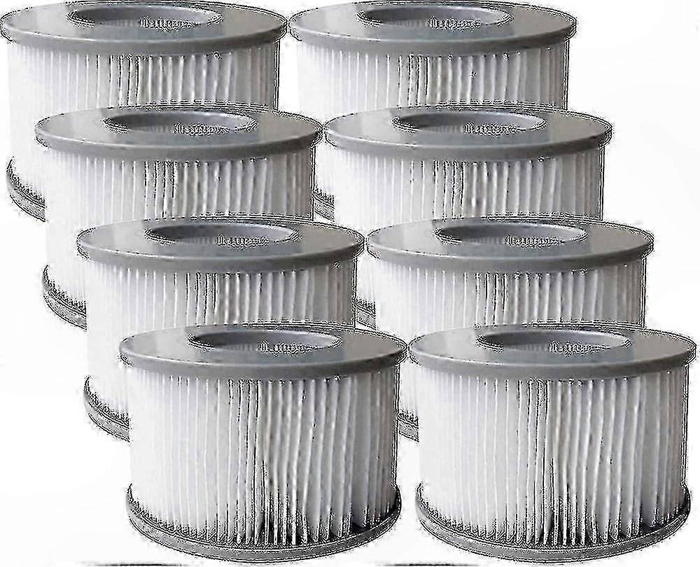 8-Pack Replacement Filter Cartridges for Inflatable Pools and Hot Tubs