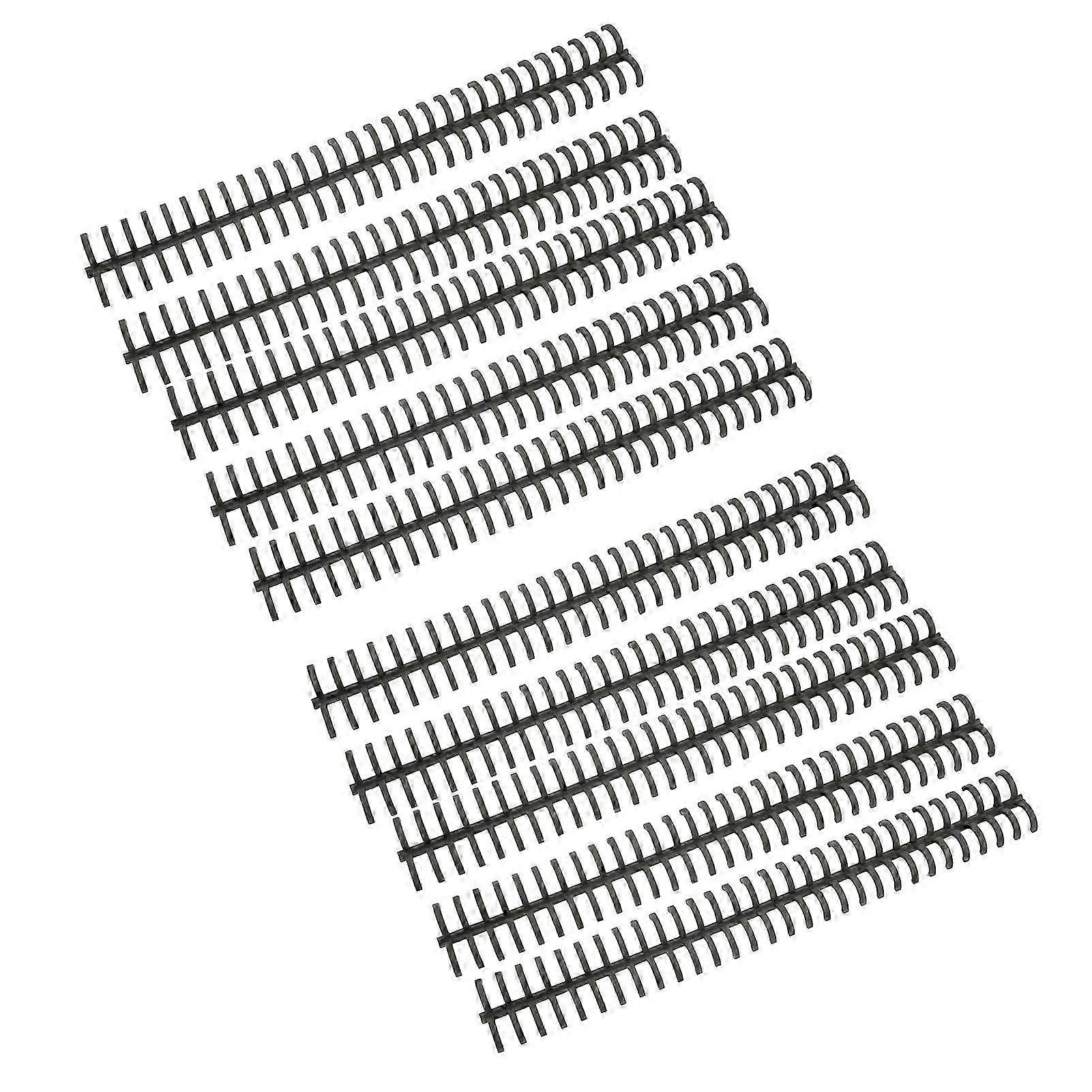 Binding Spines Spirals Coils Combs for Loose Leaf Binding 30 Holes 1/2in Diameter Black - Pack of 10Pieces