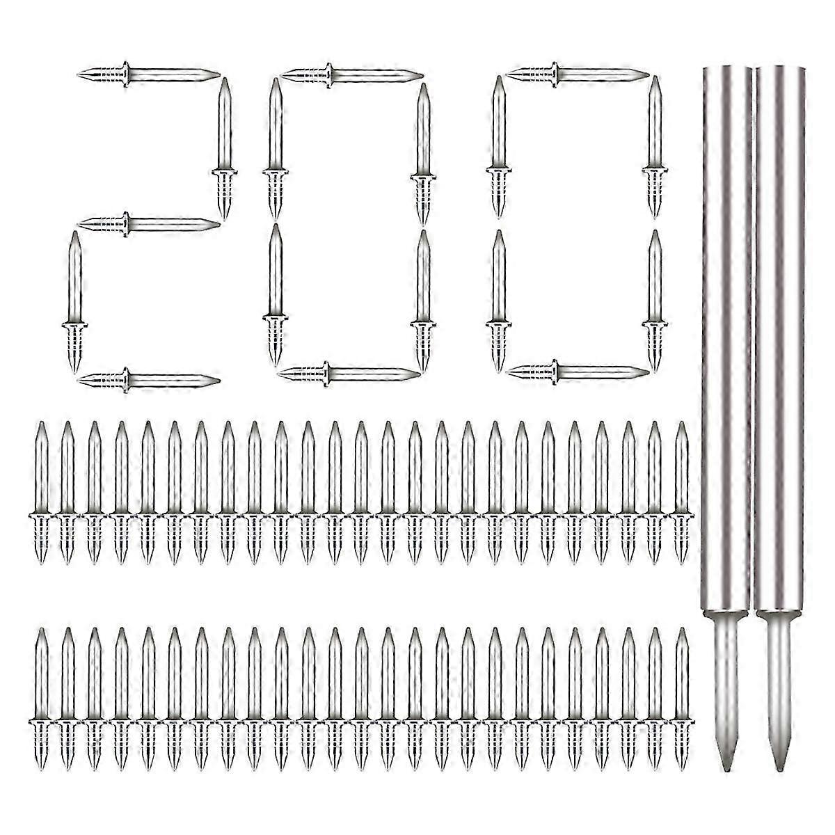 Baseboard Seamless Nails with Double-Headed Screws & Skirting Line Security Nails - Complete with Sleeve Tool