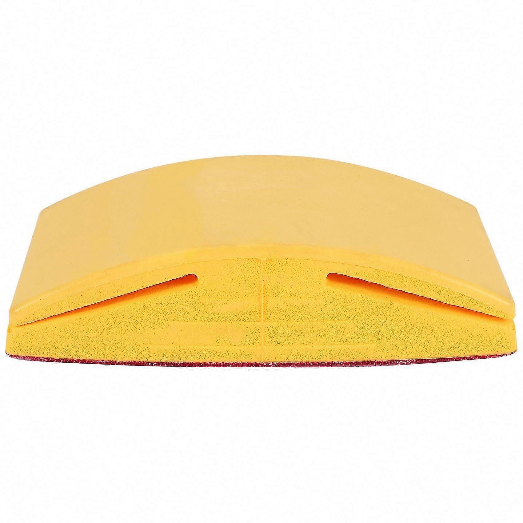 5 Inch Rubber Sanding Block with Hook Loop Backing Pad for Hand Grinding & Polishing Tools