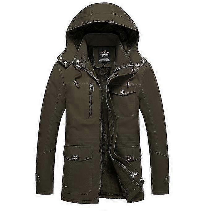 Men's Winter Military Thicken Parka Jacket Warm Coat
