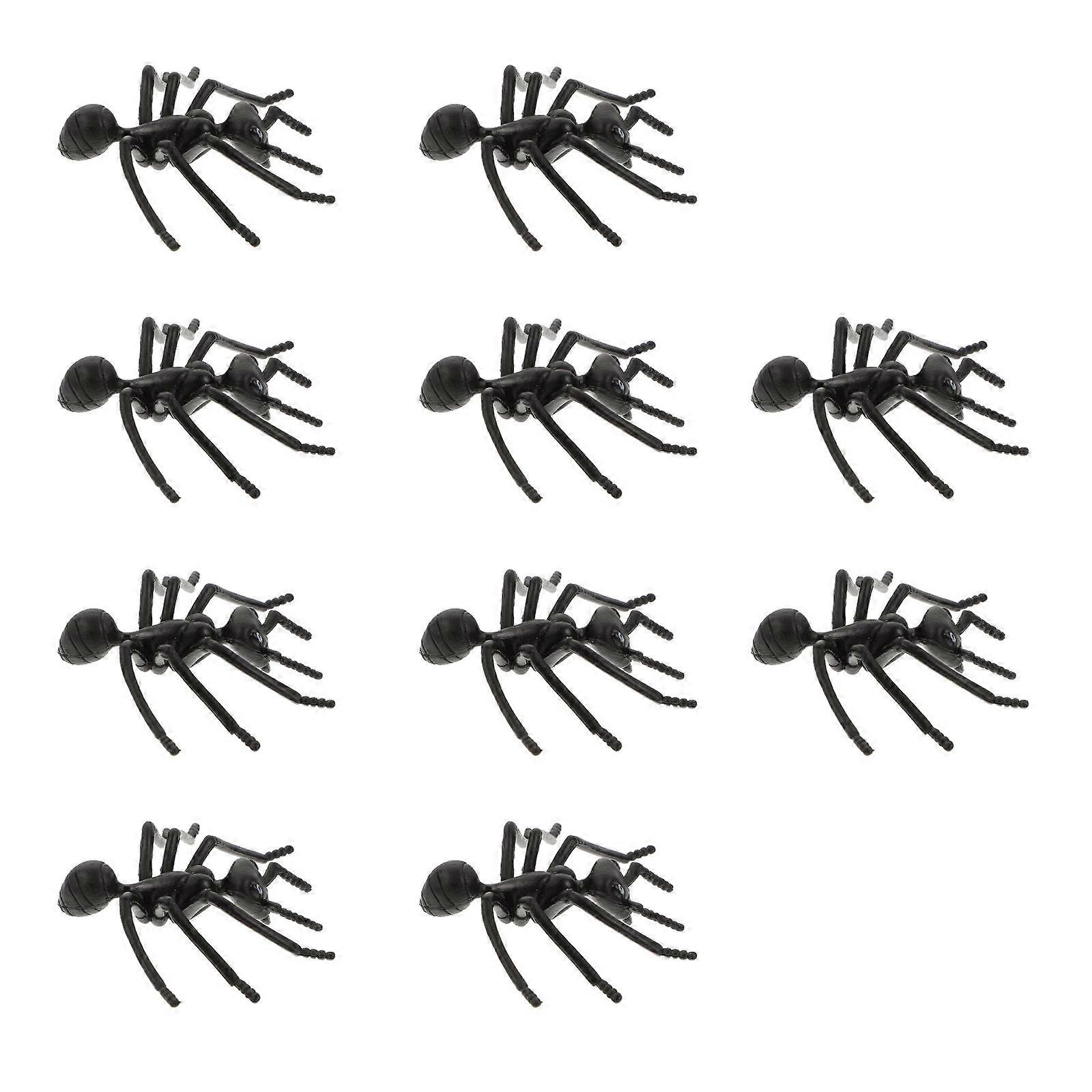10pcs Realistic Ant Imitations for Halloween Pranks, Party Decorations, and Trick Props to Scare Friends and Family