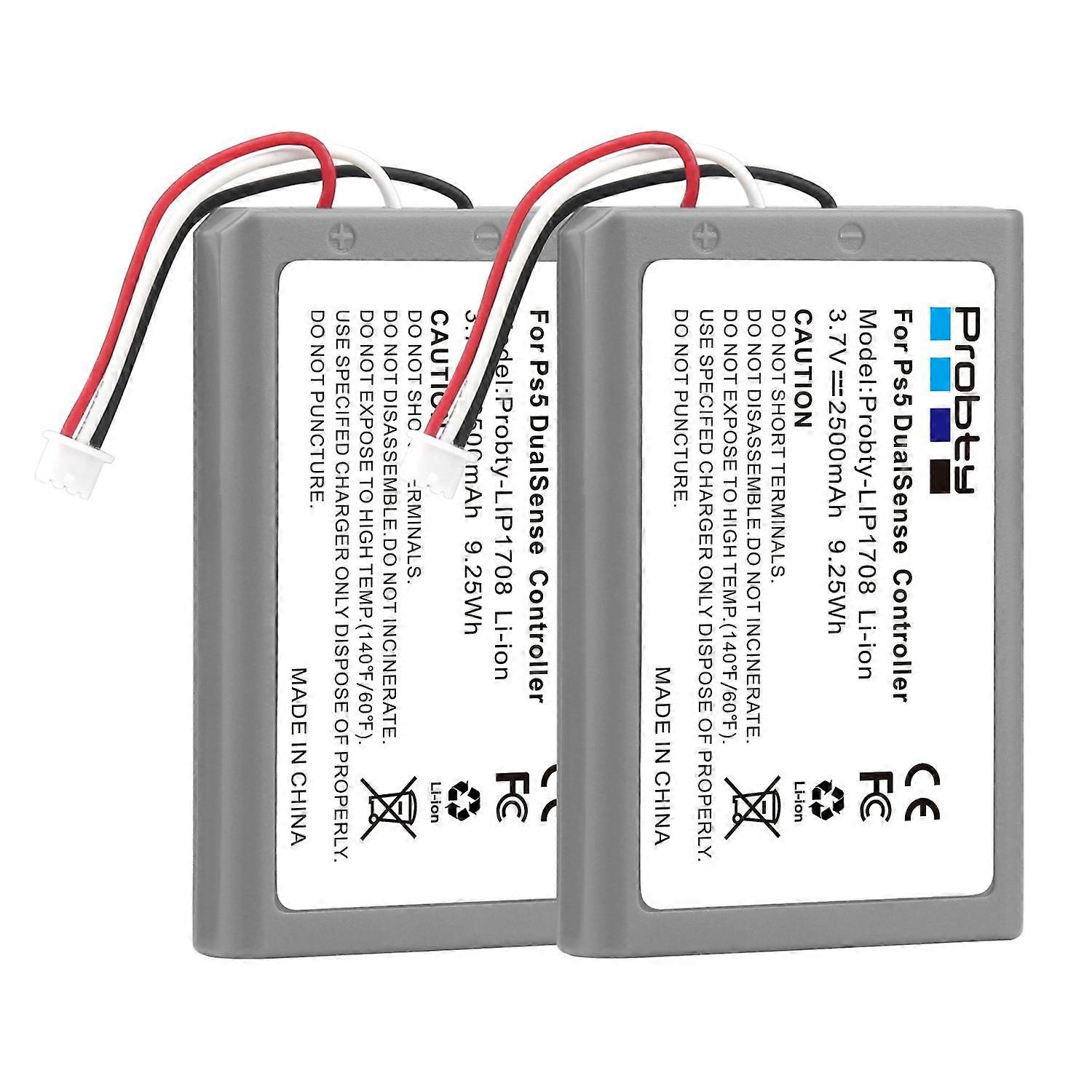 LIP1708 battery 2500mAh for Sony PS5 controller, rechargeable built-in lithium for DualSense gaming account