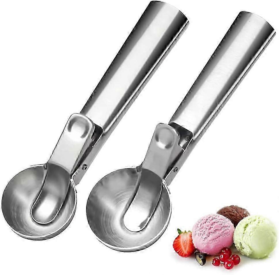 2-Piece Ice Cream Scoop Set for Desserts, Essential Kitchen Tool for Smooth Scooping and Sweet Treat Enjoyment