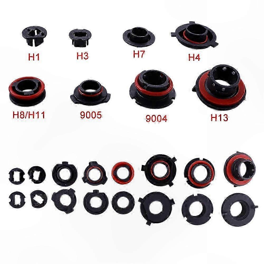 Adapter Holder Base for Car LED Headlight Bulbs H1 H3 H4 H7 H11 H13 9004 9005 Sockets Retainer Pair