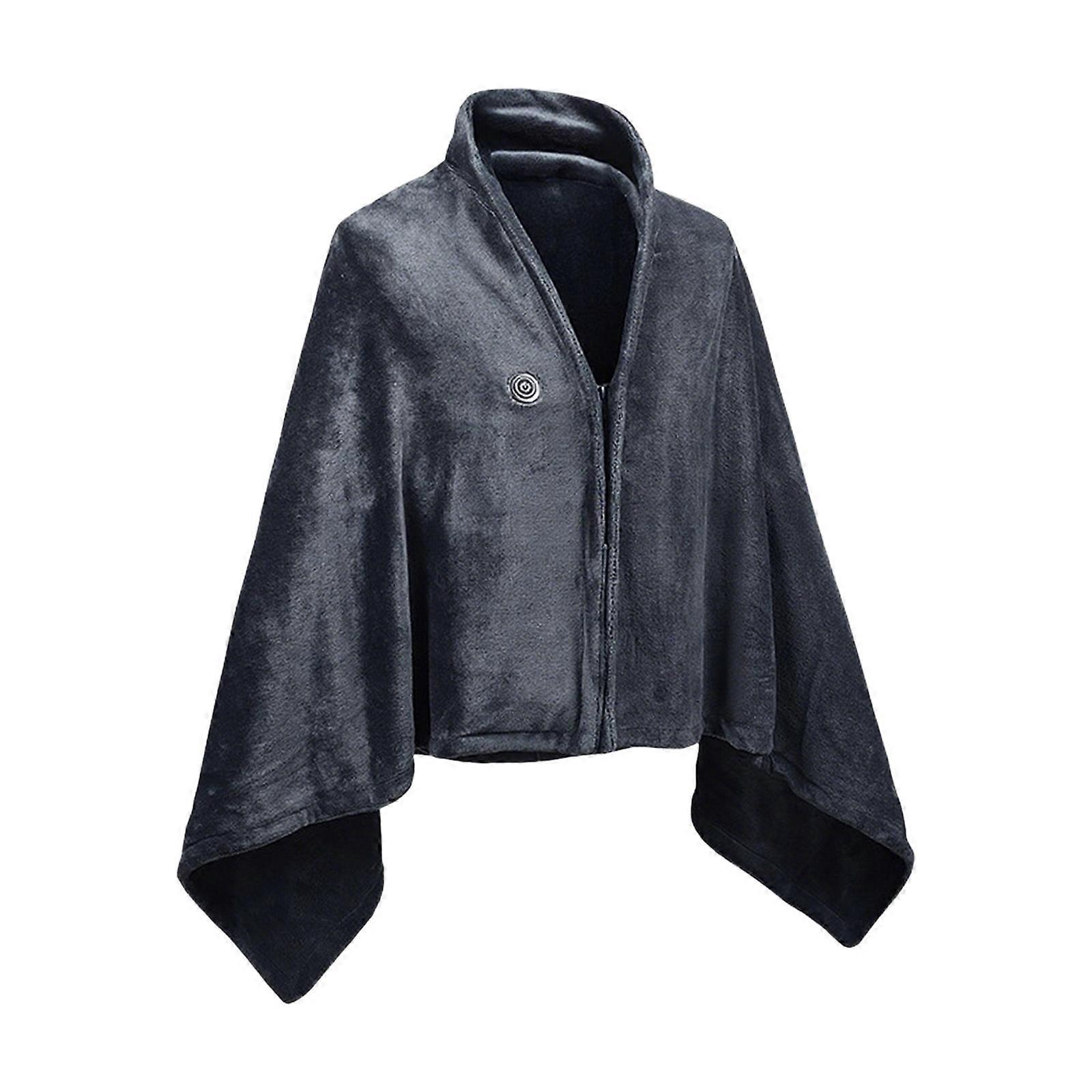 Transportable Electric Heated Wrap 3 Heat Configuration 9 Zone Warming Technology USB Powered Flannel Blanket For Inside Use Multicolor