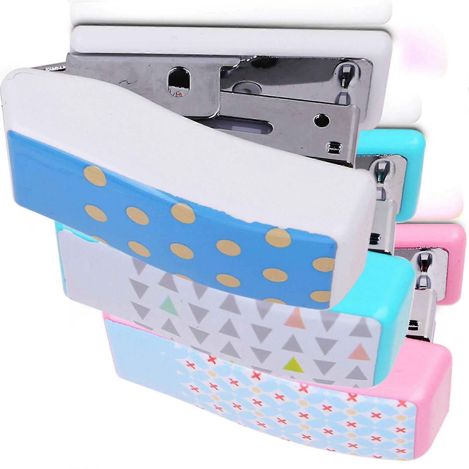 Cute Cartoon Small Plastic Stapler Ergonomic, Efficient for Students