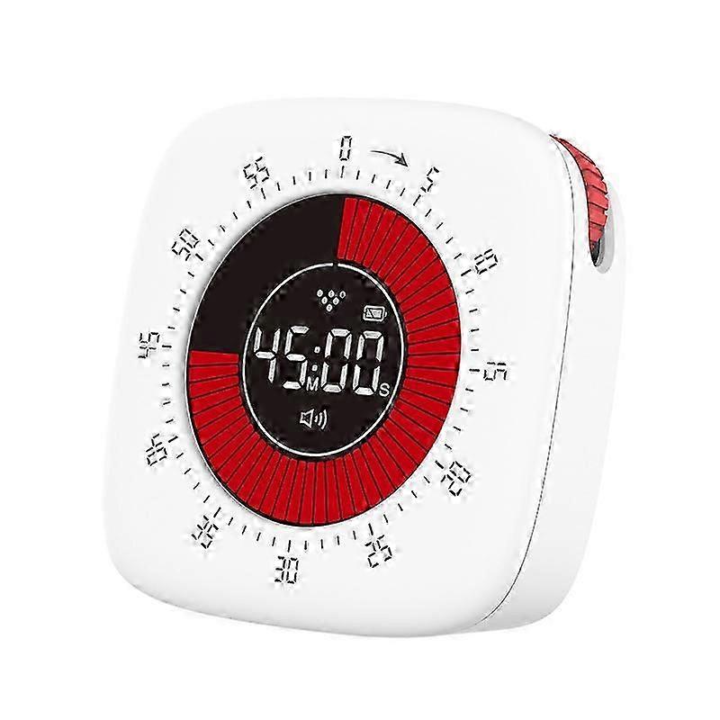Rechargeable visual timer with improved 60 minutes countdown and countdown timer for kids learning kitchen cooking office