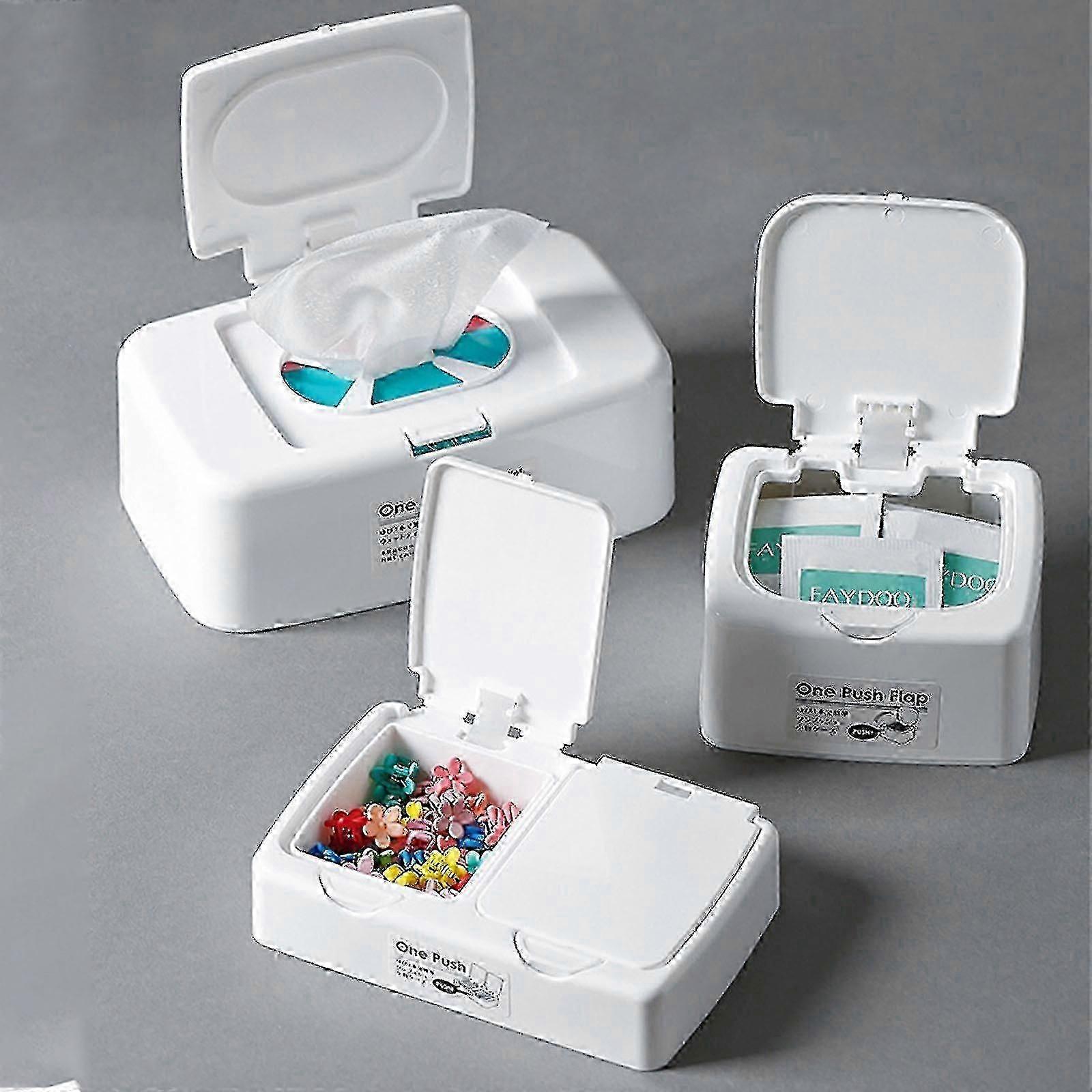 Press-type Wet Wipes Dispenser Box, Wet Wipes With Lid, Wet Tissue Box With Lid For Keeps The Wipes Fresh Dustproof