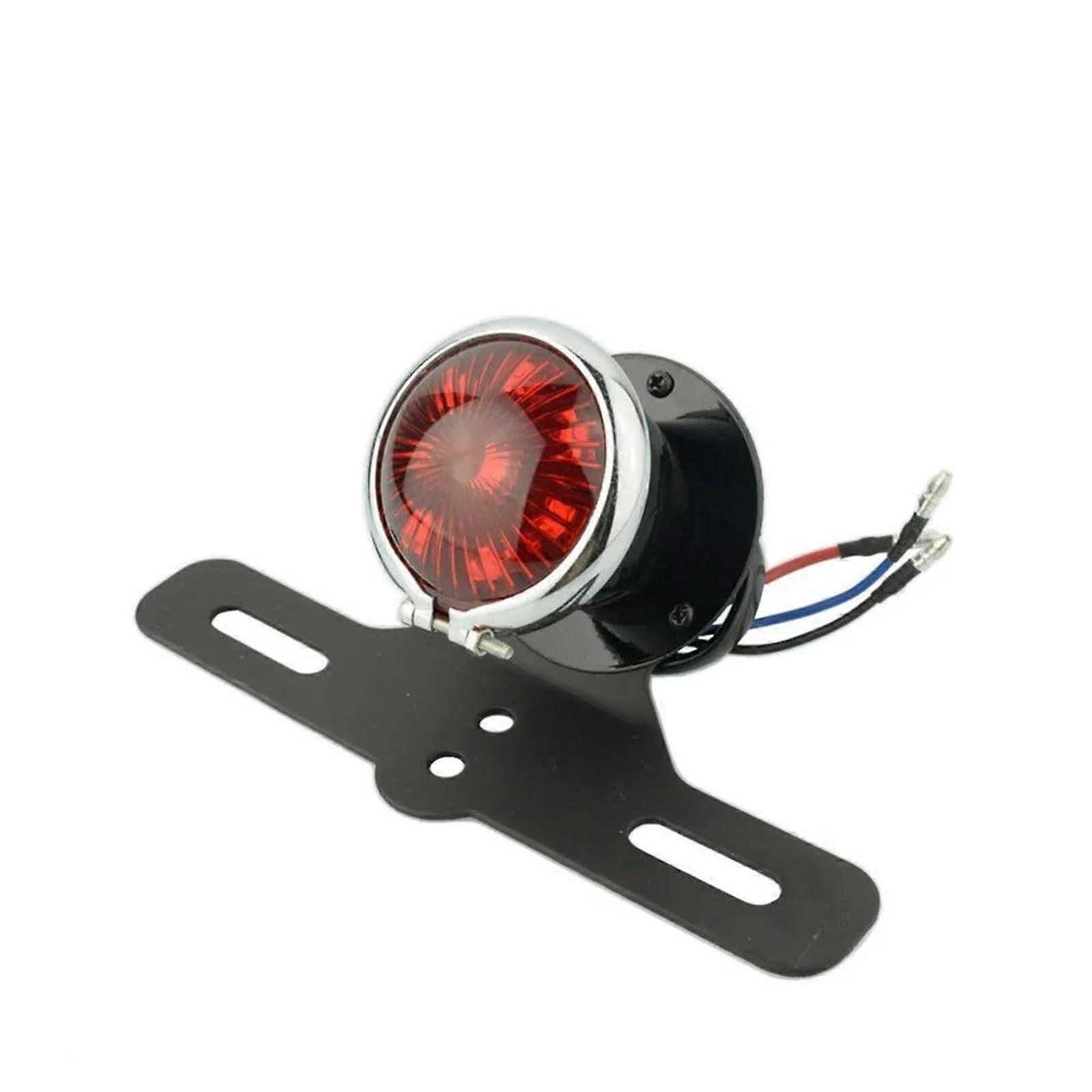 Kawasaki Motorcycle Rear Taillight LED Brake Running Lights With License Plate Holder Tail Lamp Bracket Kit