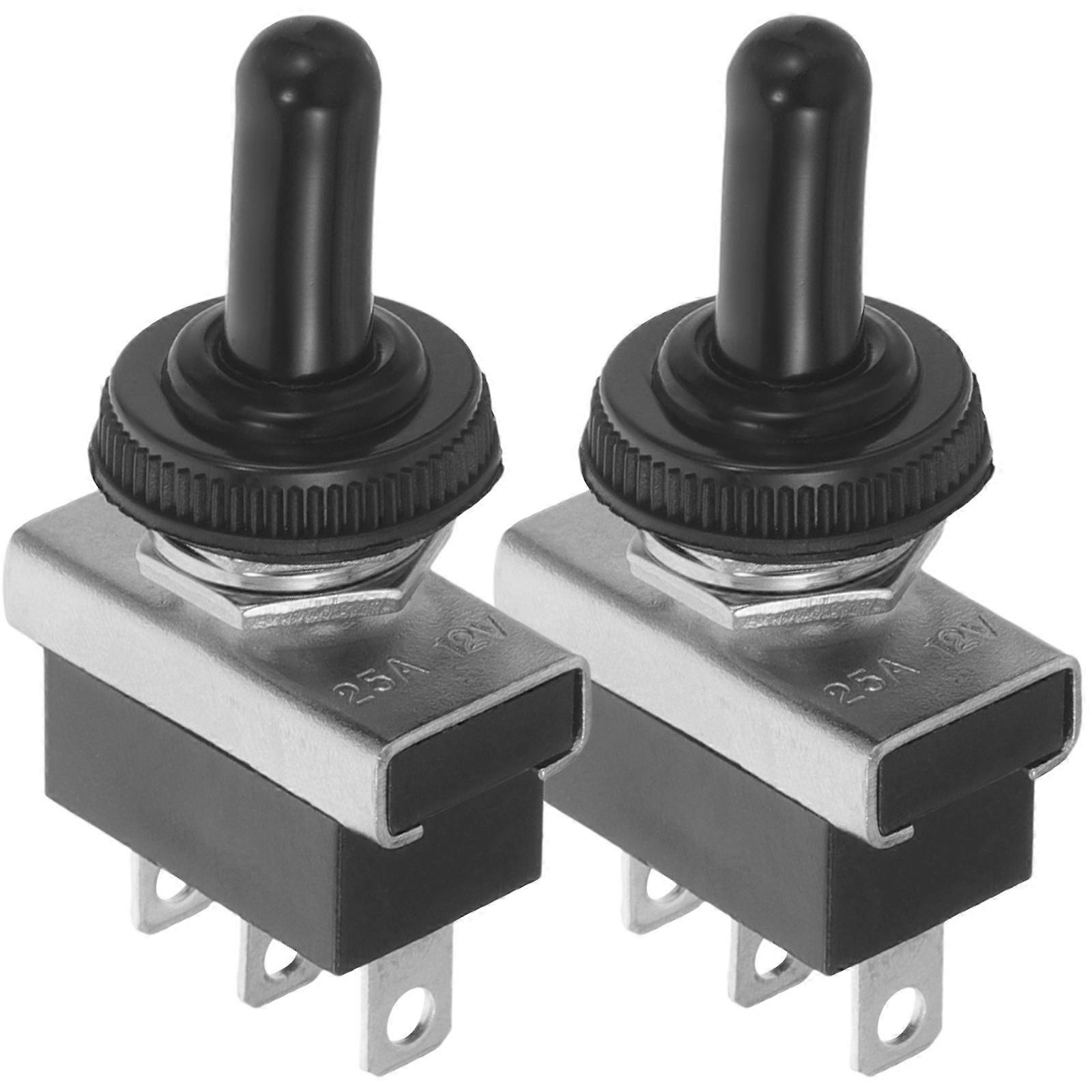 OUNONA 2Pcs Car Boat Auto Toggle Switch Part Convenient Marine Toggle Switch Replacement