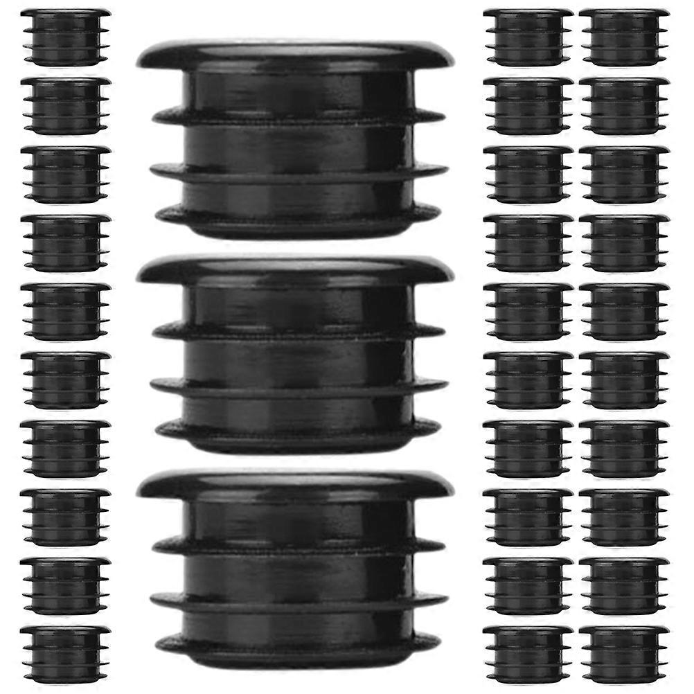 Black Plastic Bike Handlebar End Caps for Mountain Bikes Ergonomic Comfort Grip Waterproof and Durable 40pcs