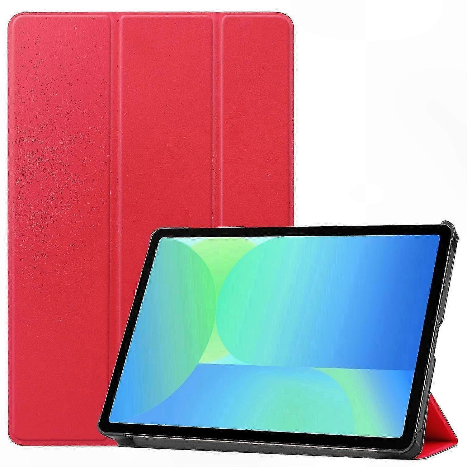 Grey Leather Case with Stand for 10-Inch Tablets, Anti-Slip and Protective Design