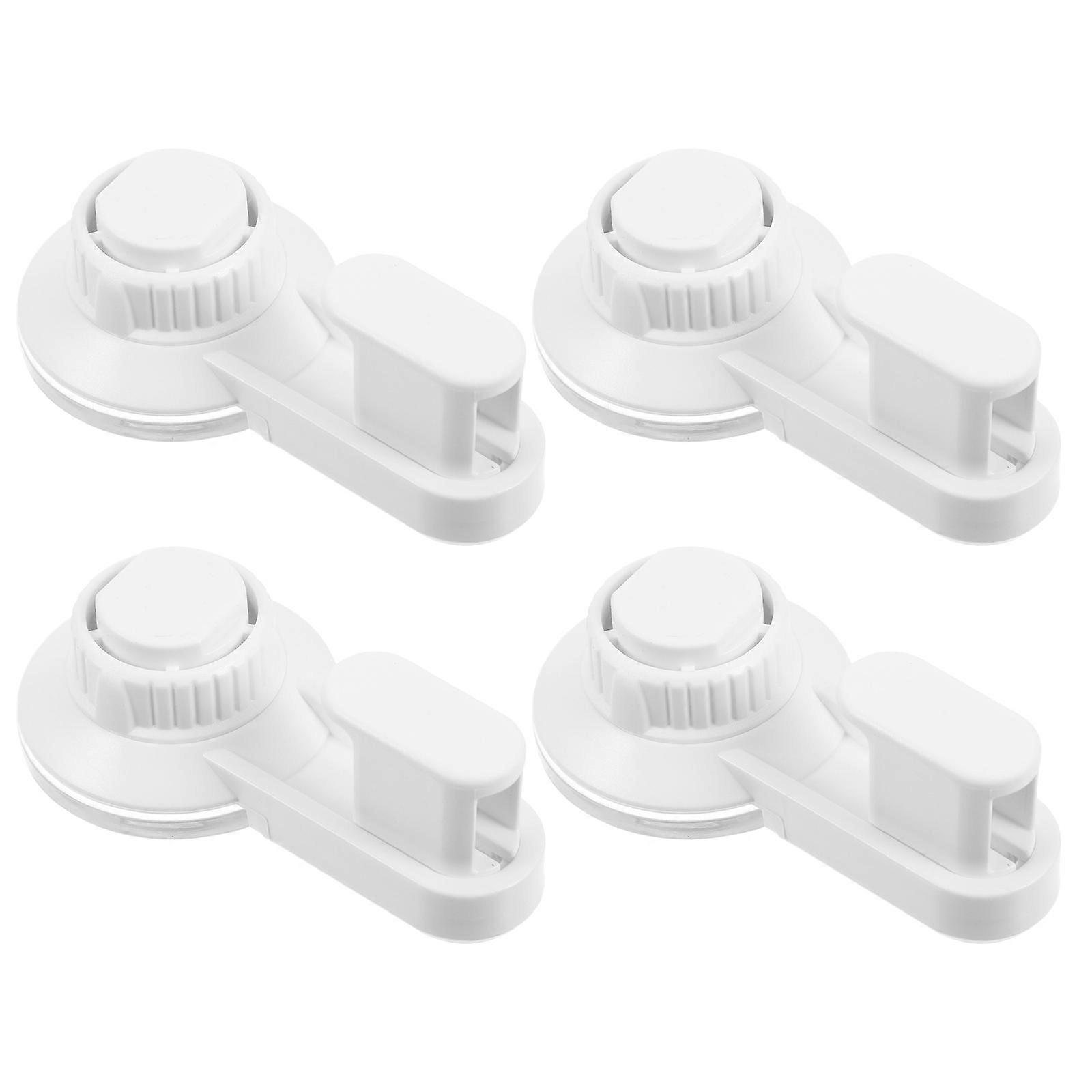 Plastic Hanging Hook Suction Cup Hooks Reusable Hooks for Home 4Pcs