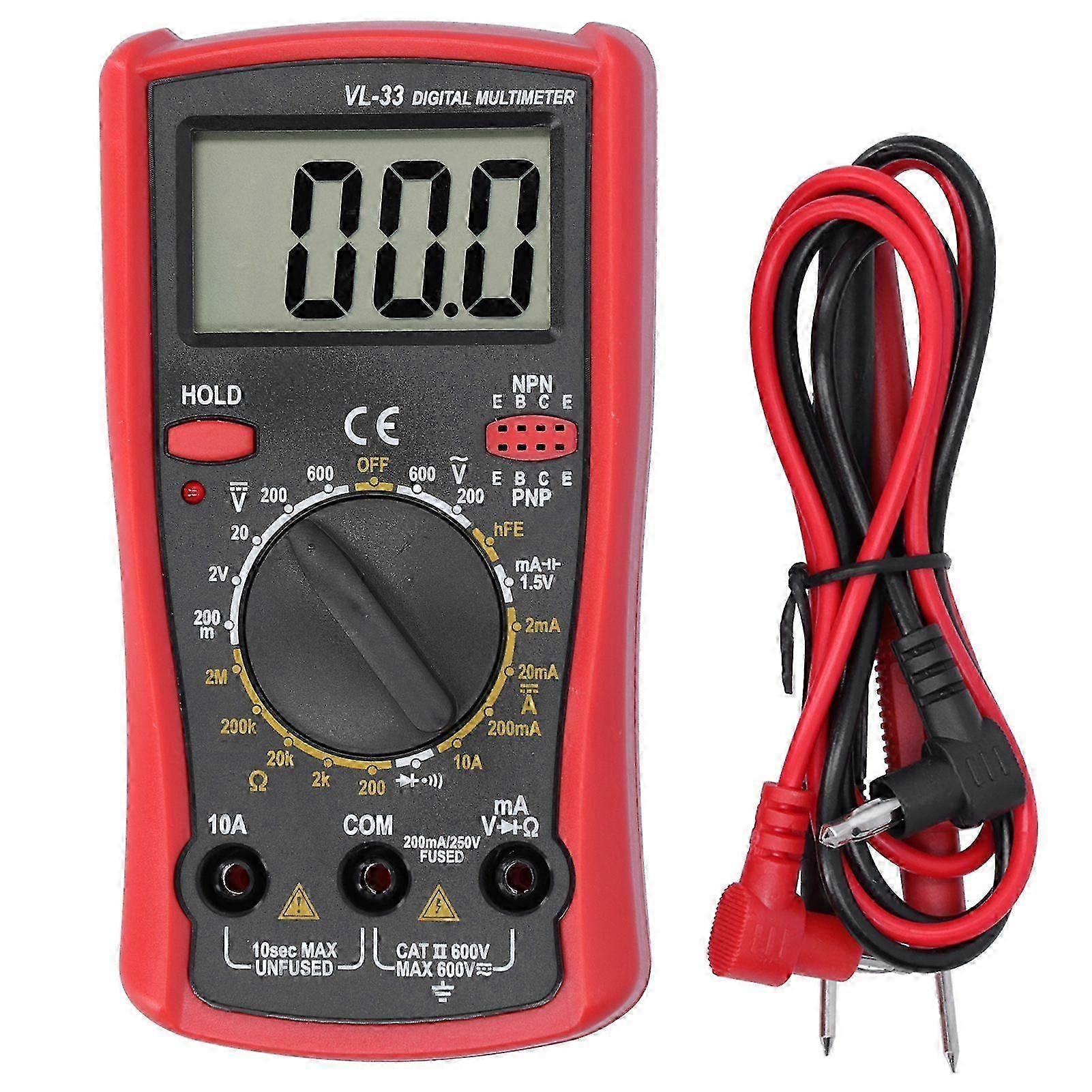 LCD Electronic Multimeter Digital Multimeter Voltage Meter Resistance Current Electrical Tester