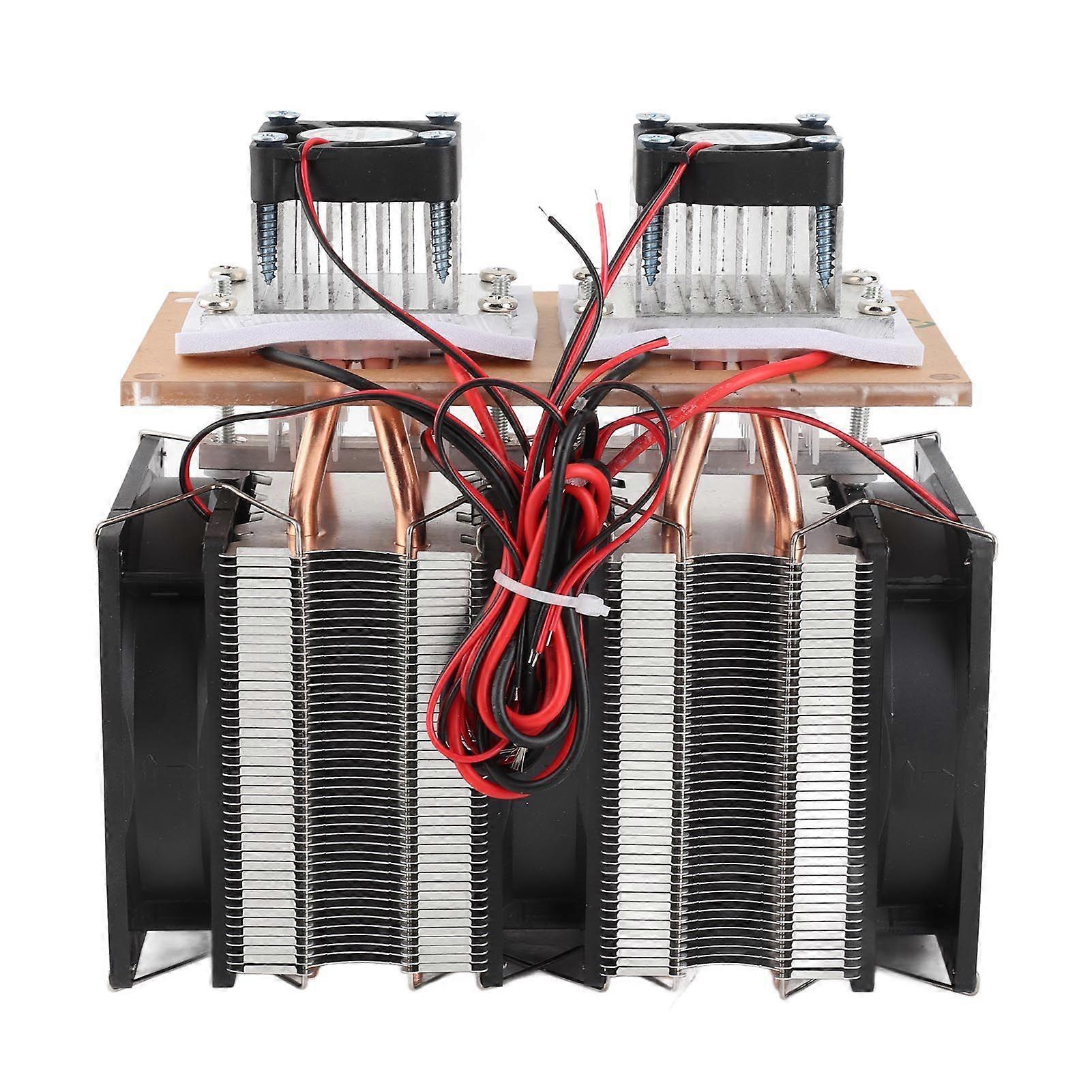 144W Double Core Semiconductor Refrigeration Peltier Air Cooling Dehumidification Equipment