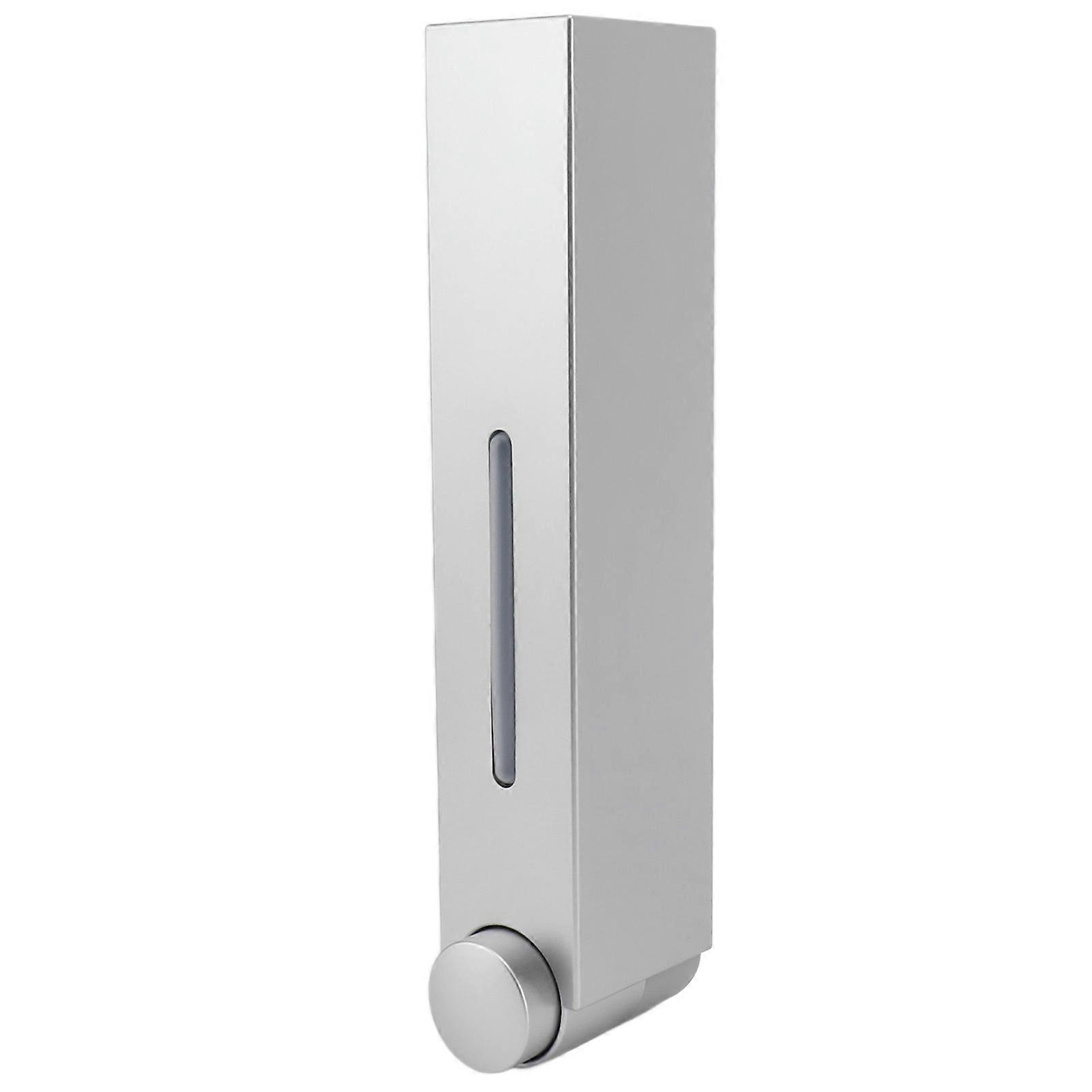 Silver Manual Press Wall Mount Soap Dispenser 305g Refillable