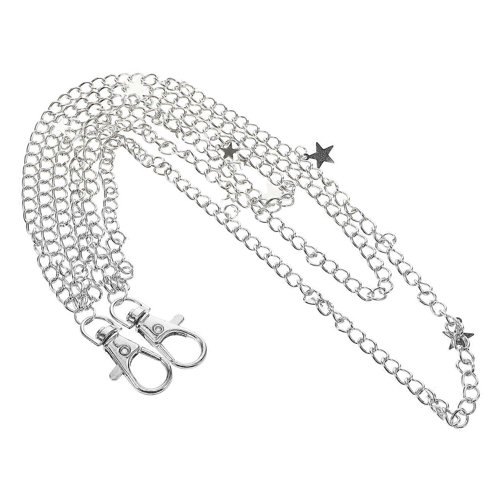 Silver Star Pendant Jean Chain for Pants Use with Unique Design