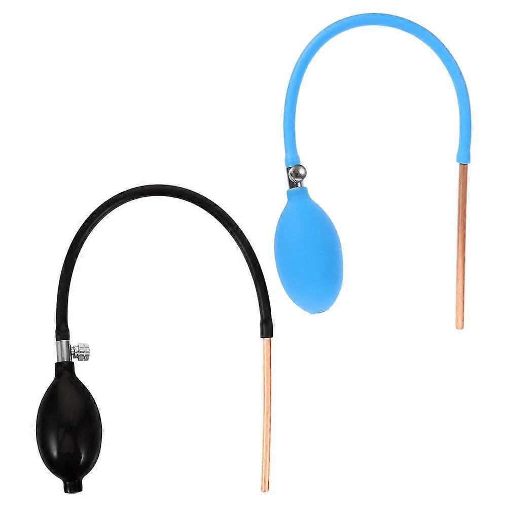 Manual Sugar Blowing Pump 2Pcs Assorted Color Plastic for DIY Use Beginner-Friendly Blowing Tools