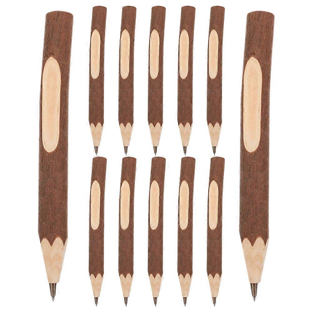 24Pcs Wood Ballpoint Pens for Writing Use with Comfortable Grip Retro Design