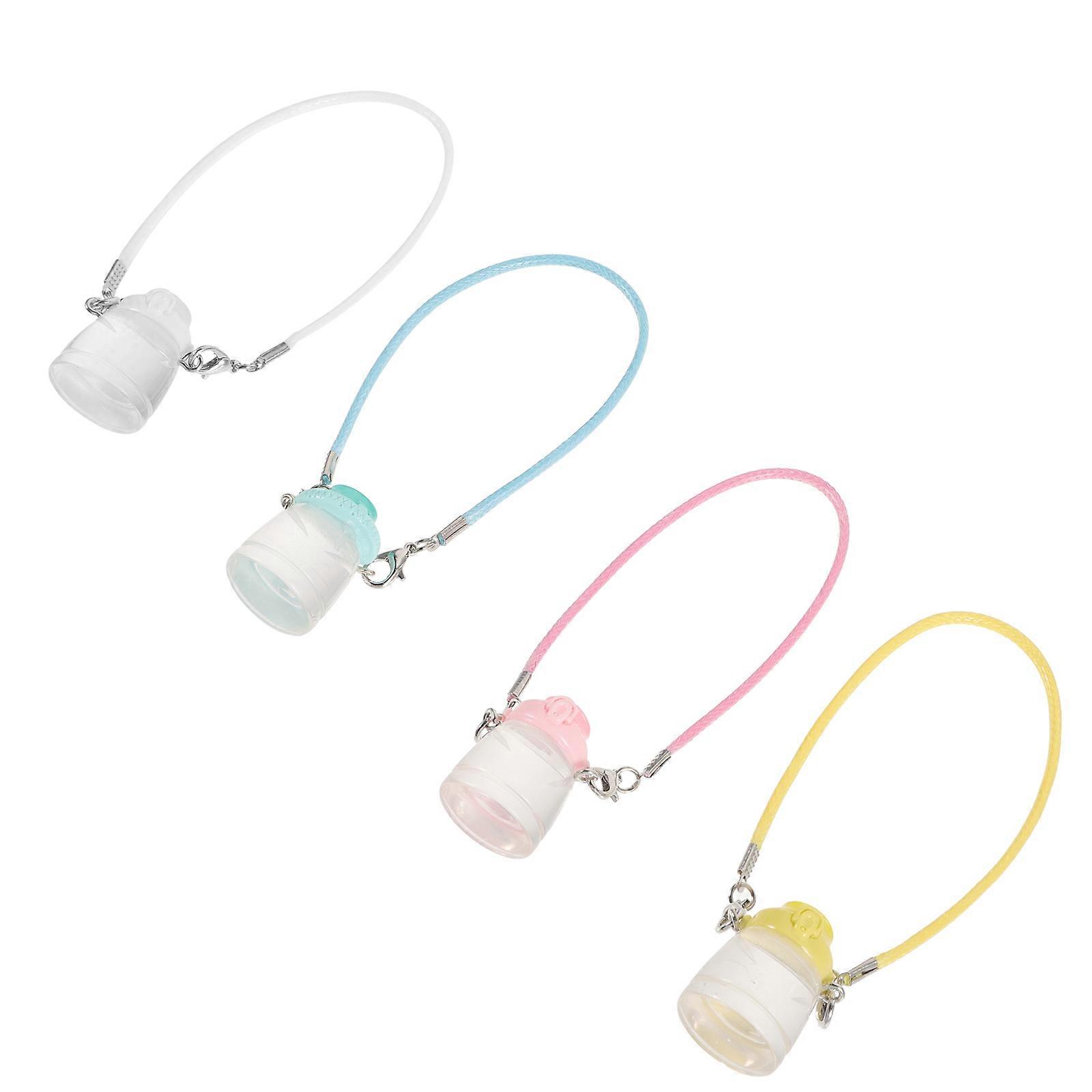 Accesorios Set 4Pcs Botella Decorativa Para Adorno Miniatura