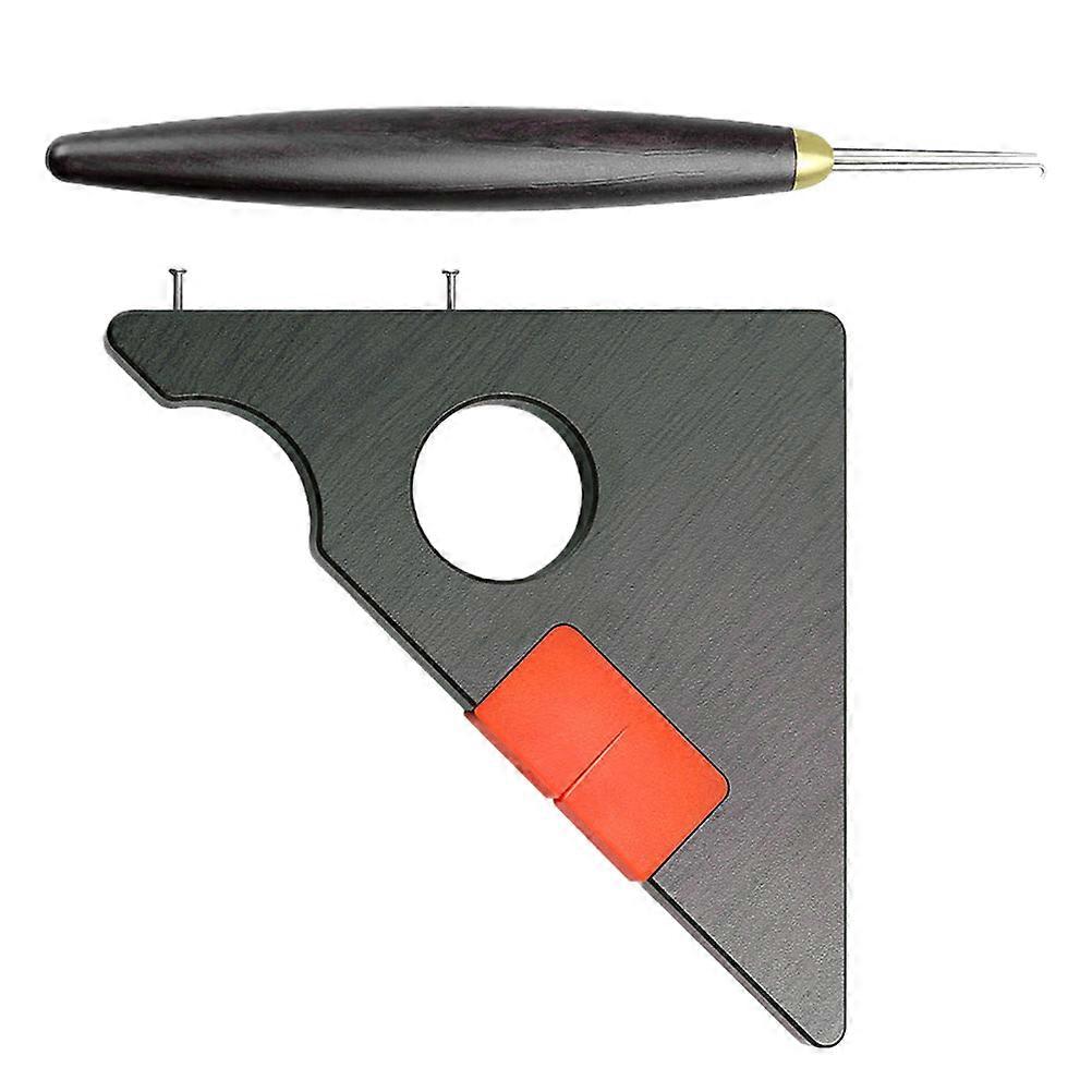 Fishing Line Tackle Ruler And Knot Tying Tools For Fishermen Black Portable 1 Set