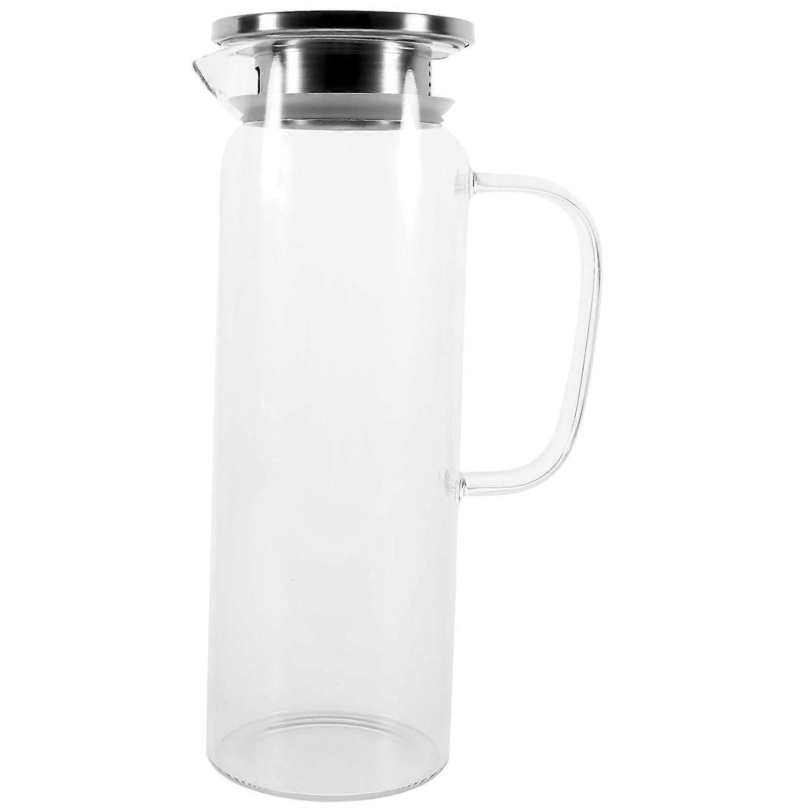 Glass Pitcher with Lid Water Container for Storage Household Cold Water Kettle
